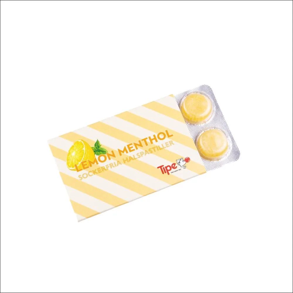 Halspastiller Lemon Menthol i blister med tryck