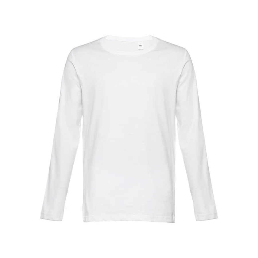 THC BUCHAREST WH. Långärmad T-shirt i bomull för män