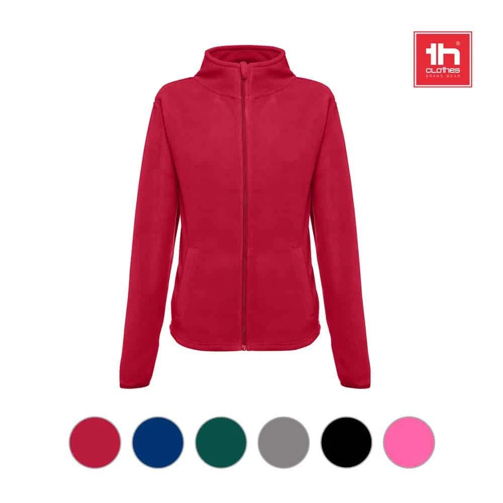 THC HELSINKI WOMEN. Polar fleecejacka i polyester med bälte för kvinnor