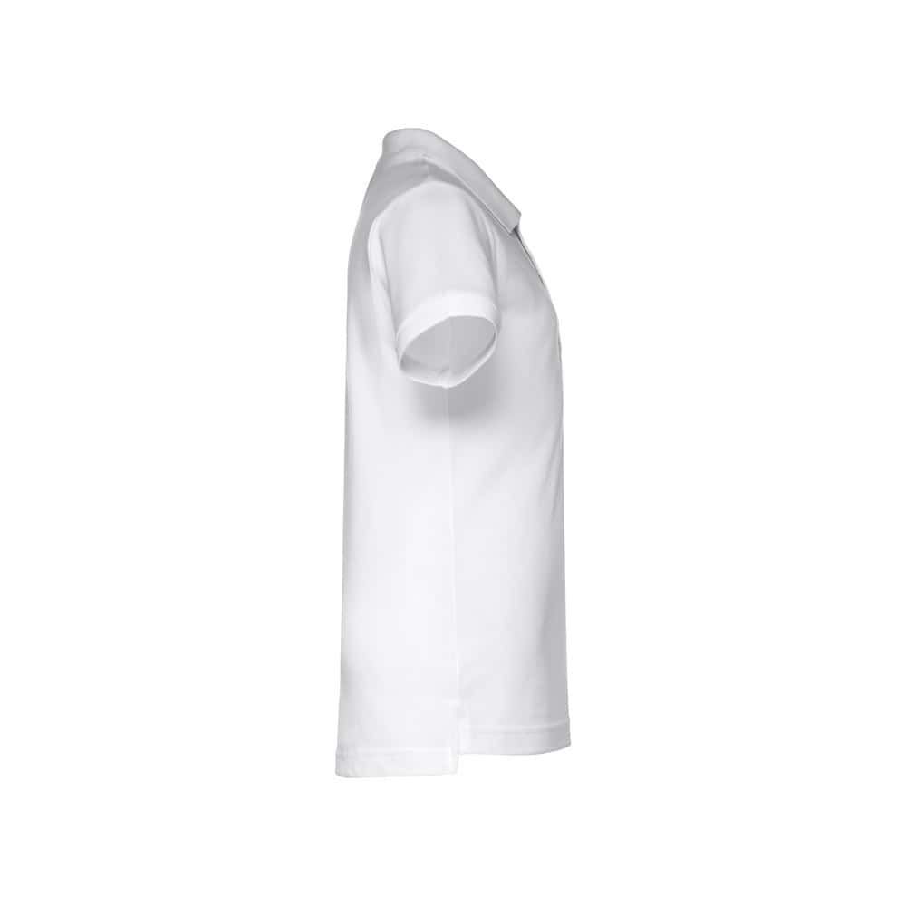 THC ADAM KIDS WH. Kortärmad pikétröja för barn (unisex). vit färg