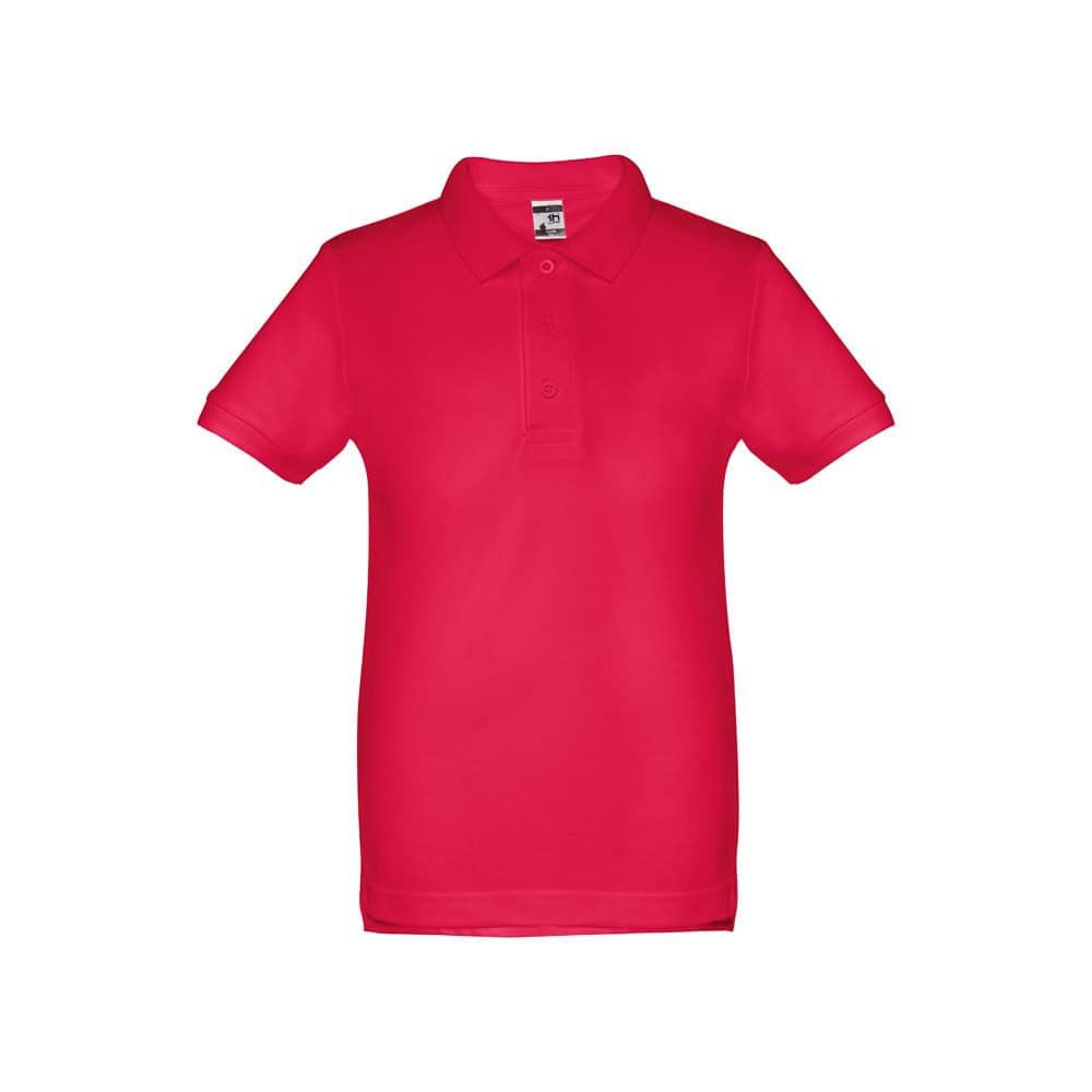 THC ADAM KIDS. Kortärmad bomullspikétröja för barn (unisex)