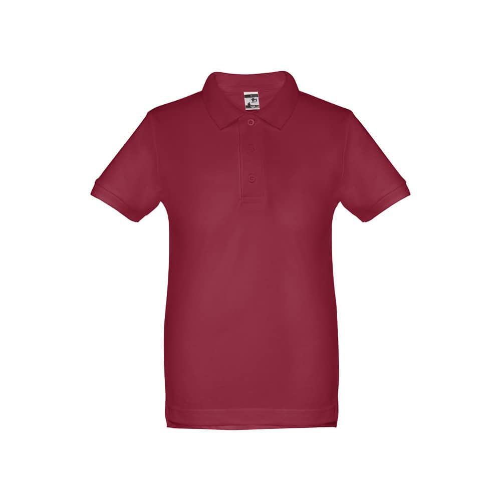 THC ADAM KIDS. Kortärmad bomullspikétröja för barn (unisex)
