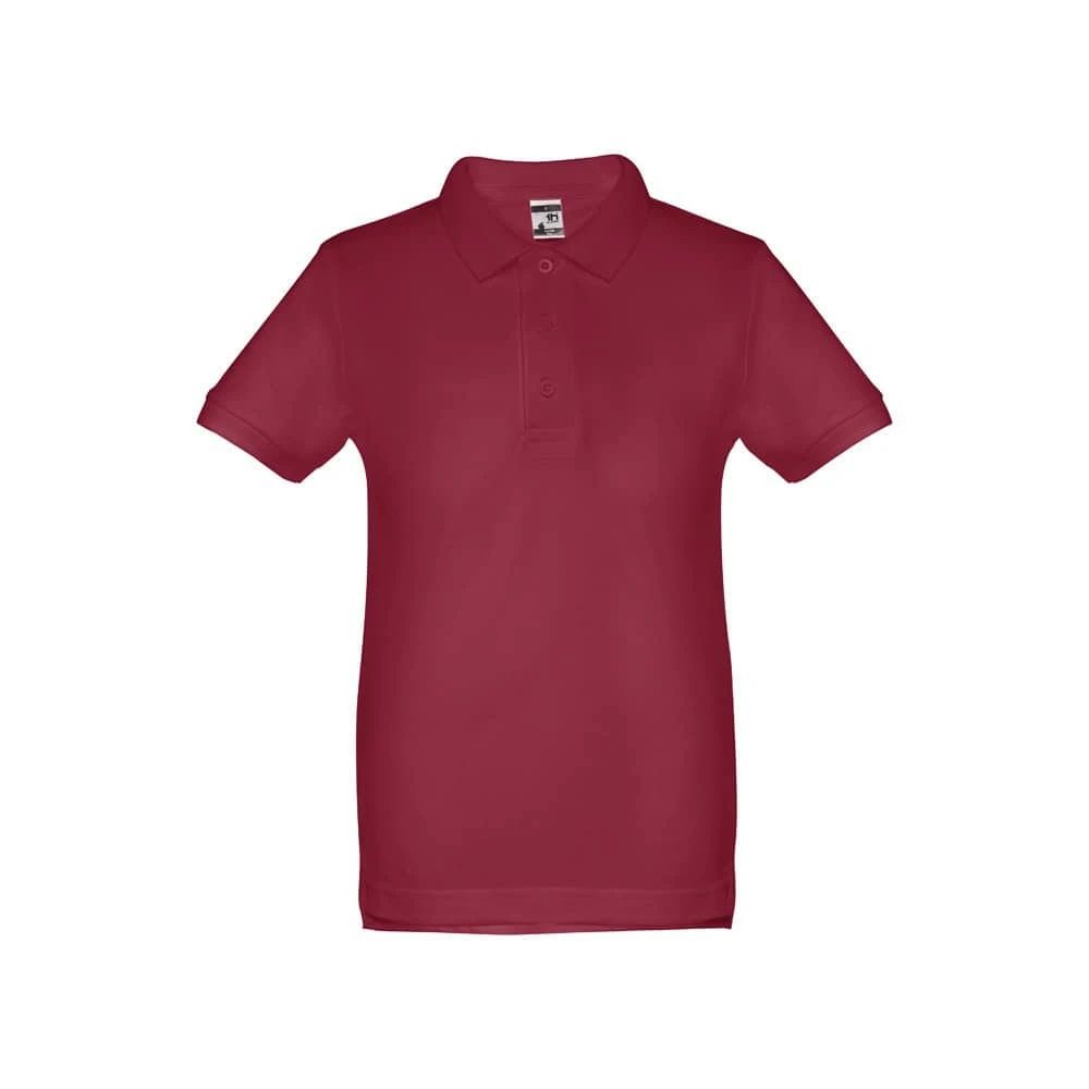 THC ADAM KIDS. Kortärmad bomullspikétröja för barn (unisex)