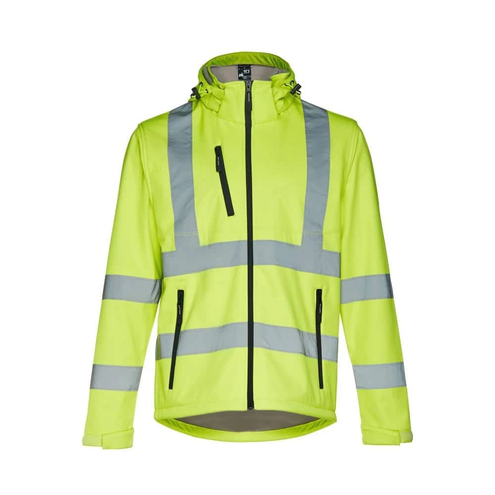 THC ZAGREB WORK. Softshelljacka med hög synlighet (unisex)