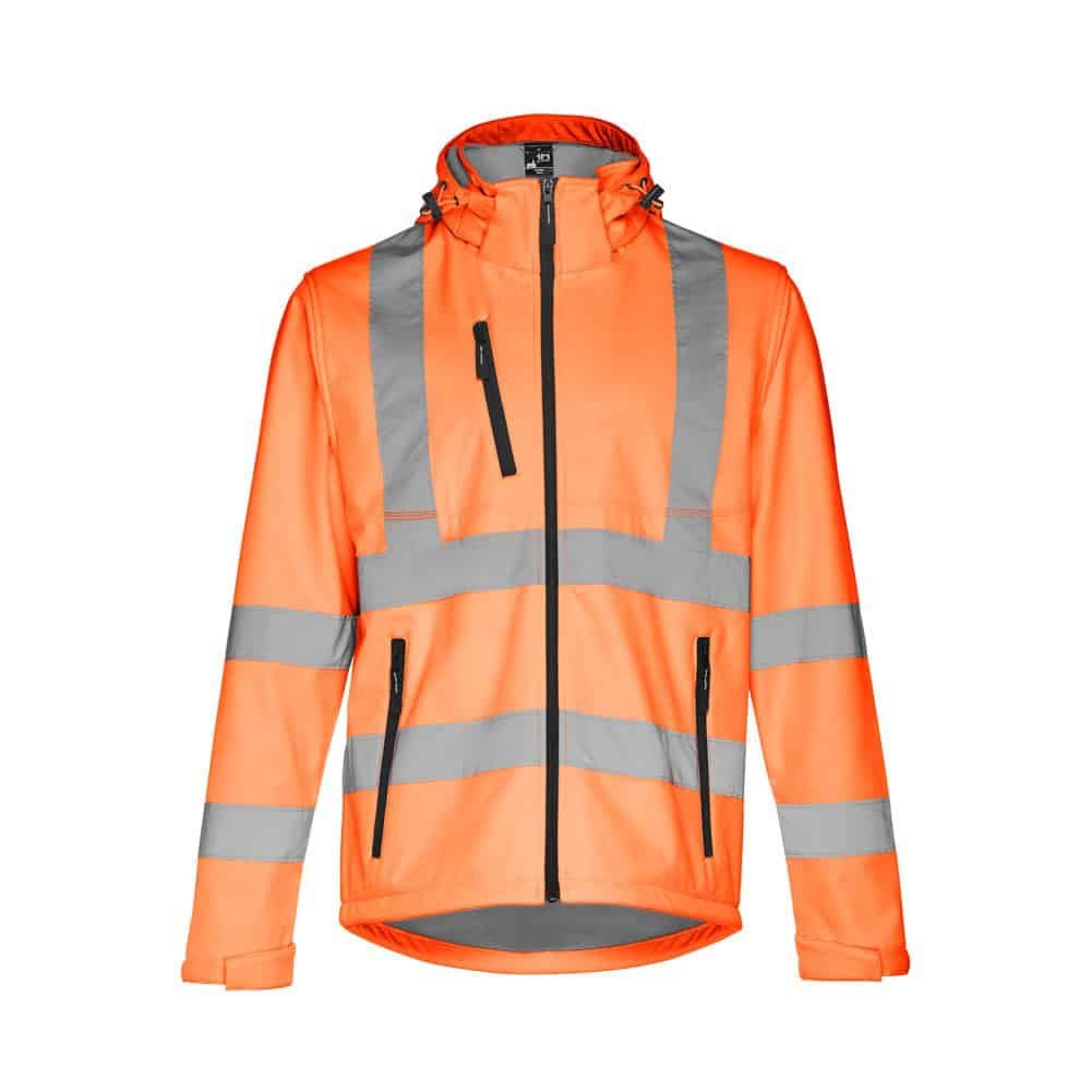 THC ZAGREB WORK. Softshelljacka med hög synlighet (unisex)