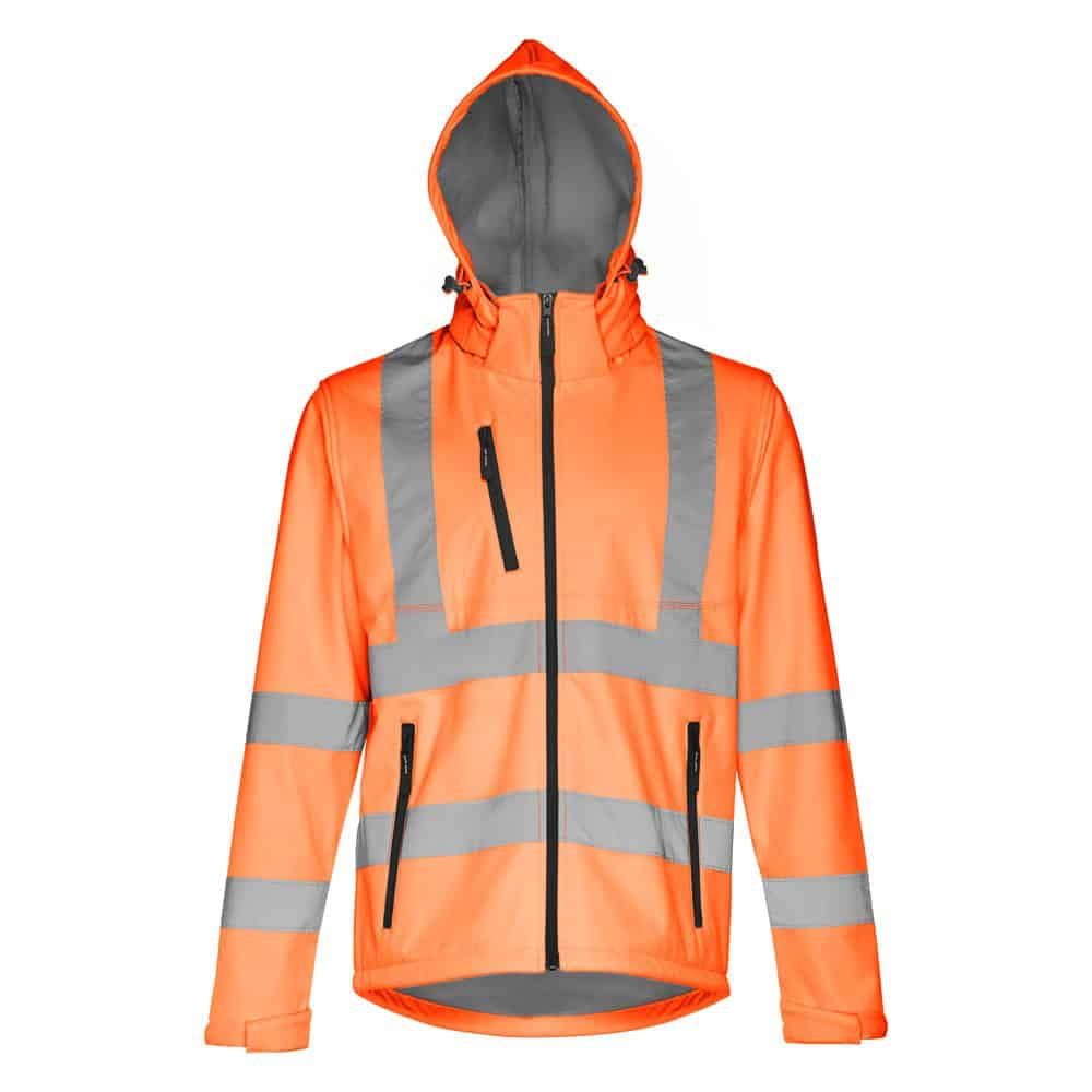 THC ZAGREB WORK. Softshelljacka med hög synlighet (unisex)
