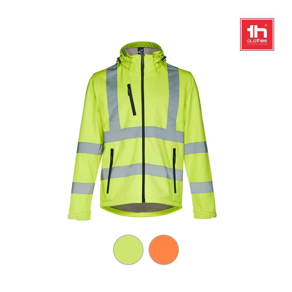 THC ZAGREB WORK. Softshelljacka med hög synlighet (unisex)