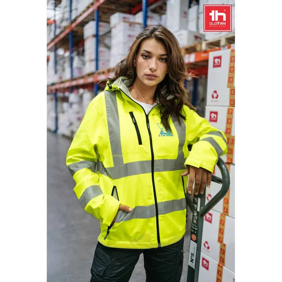 THC ZAGREB WORK. Softshelljacka med hög synlighet (unisex)