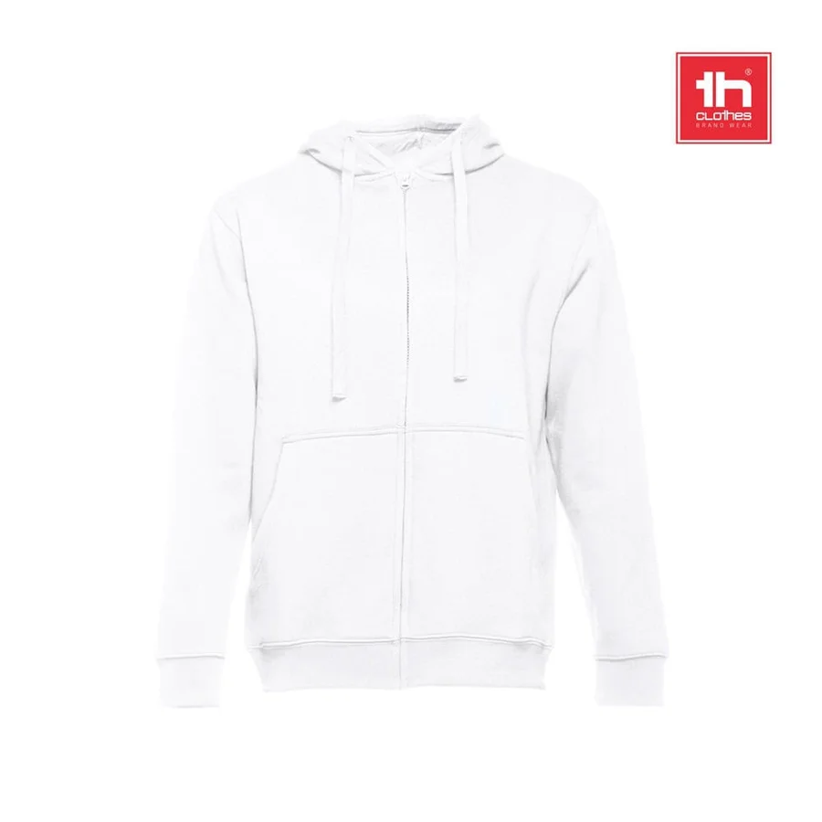 THC AMSTERDAM WH. Huvtröja med hel dragkedja för män