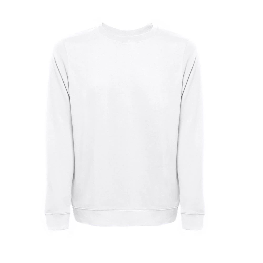 THC COLOMBO WH. Sweatshirt (unisex) i italiensk frotté. vit färg