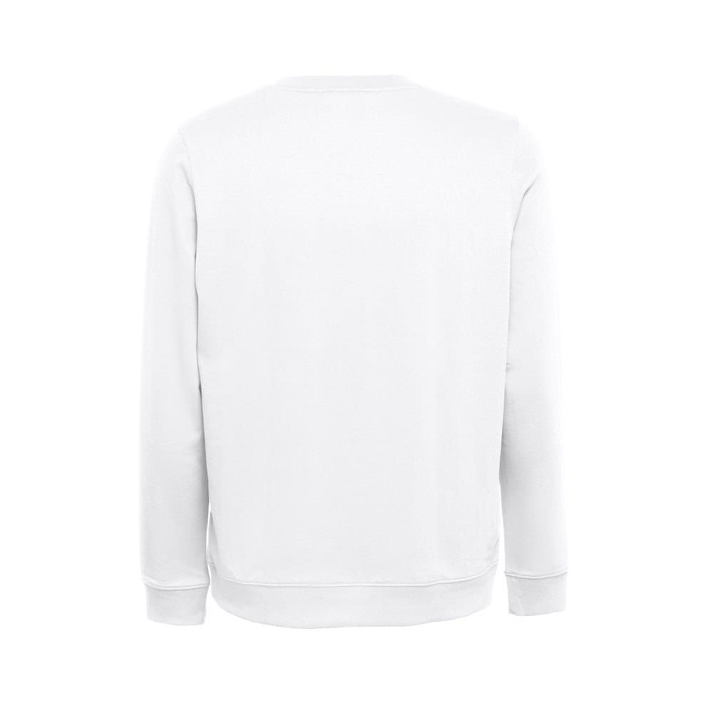 THC COLOMBO WH. Sweatshirt (unisex) i italiensk frotté. vit färg