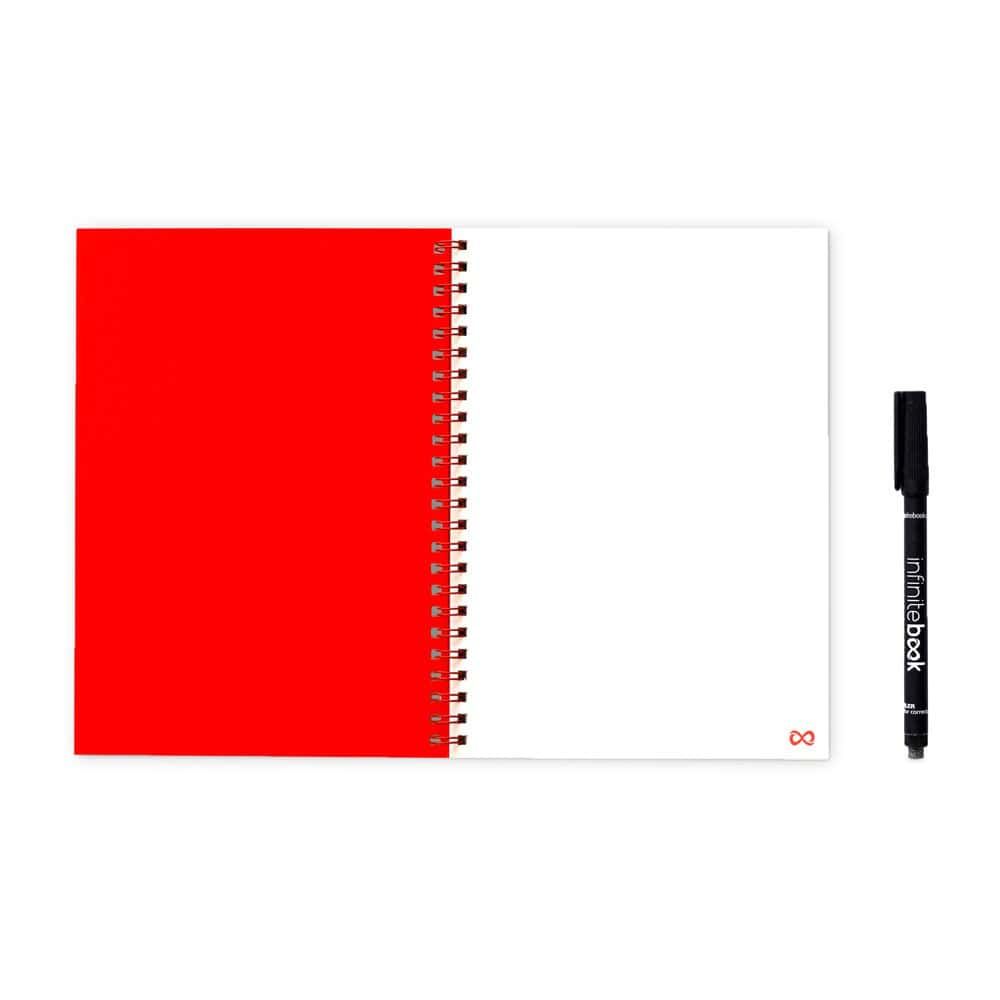 INFINITEBOOK PLAIN A5. Infinitebook med flexibelt omslag och 15 blanka whiteboardsidor