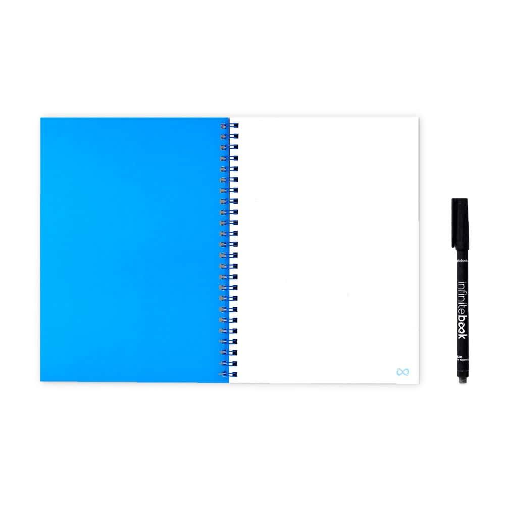 INFINITEBOOK PLAIN A5. Infinitebook med flexibelt omslag och 15 blanka whiteboardsidor