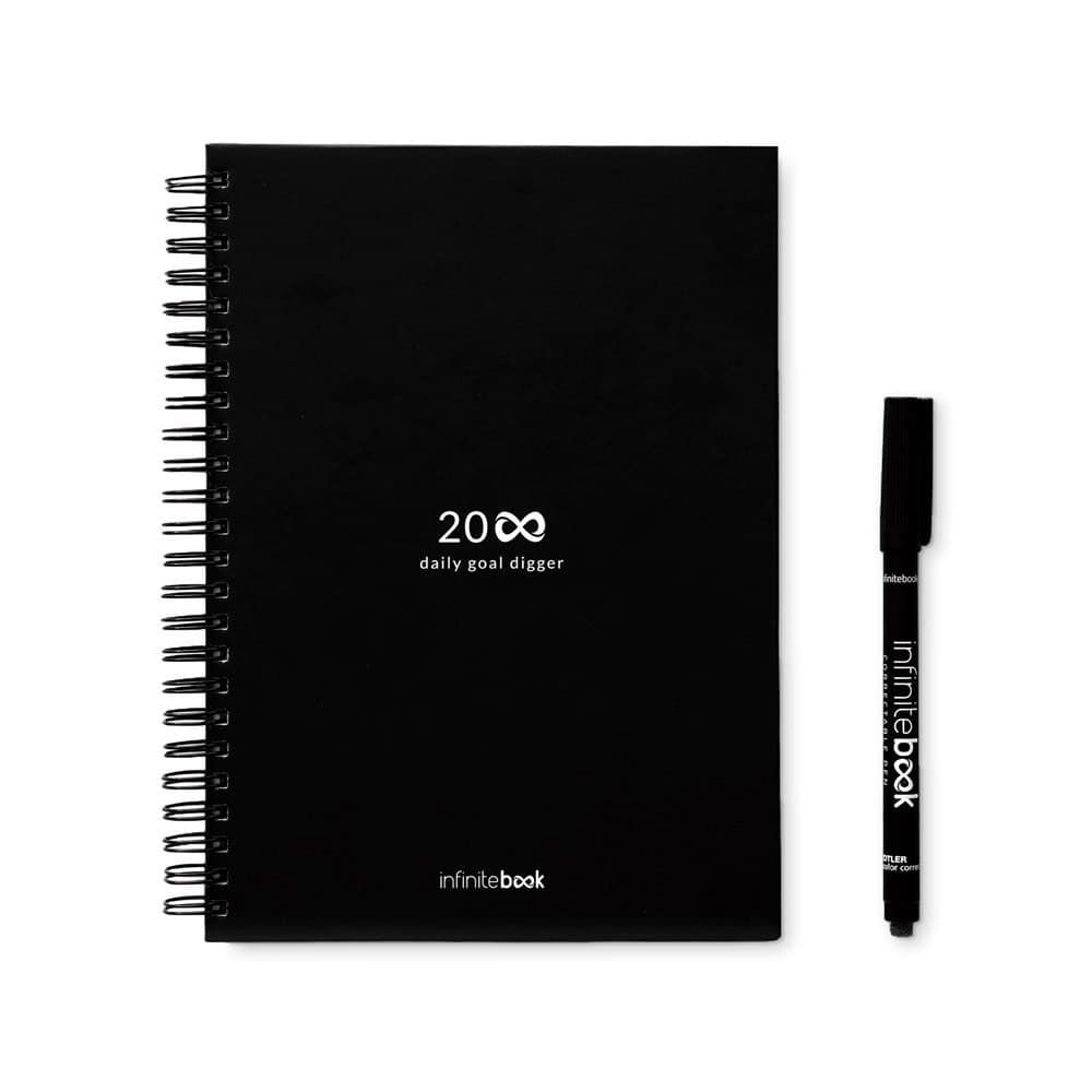 STARTER KIT INFINITE PLANNER A5. Setet innehåller en "infinite", rengöringskit, markör och markörhållare