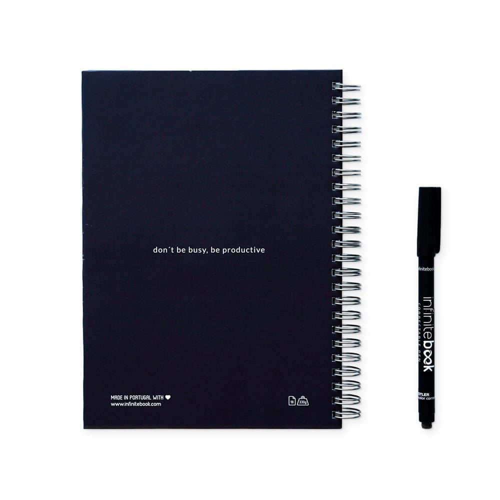 STARTER KIT INFINITE PLANNER A5. Setet innehåller en "infinite", rengöringskit, markör och markörhållare