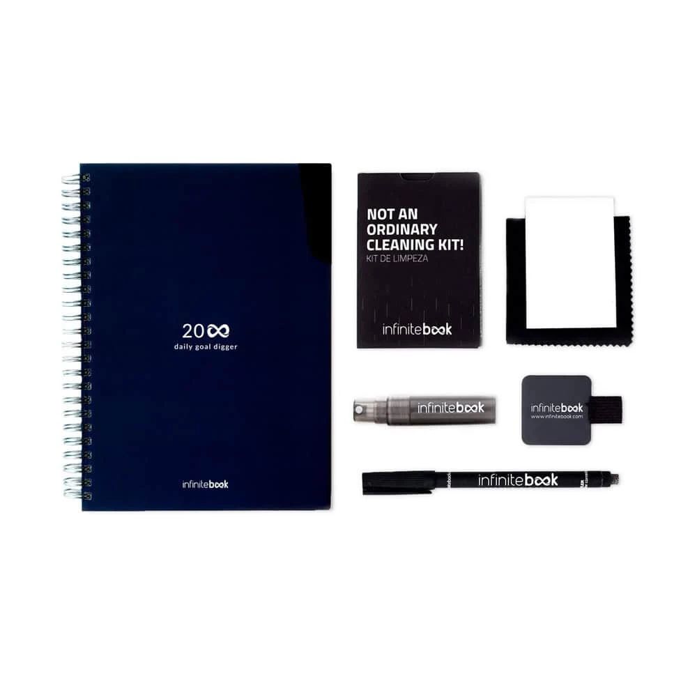 STARTER KIT INFINITE PLANNER A5. Setet innehåller en "infinite", rengöringskit, markör och markörhållare