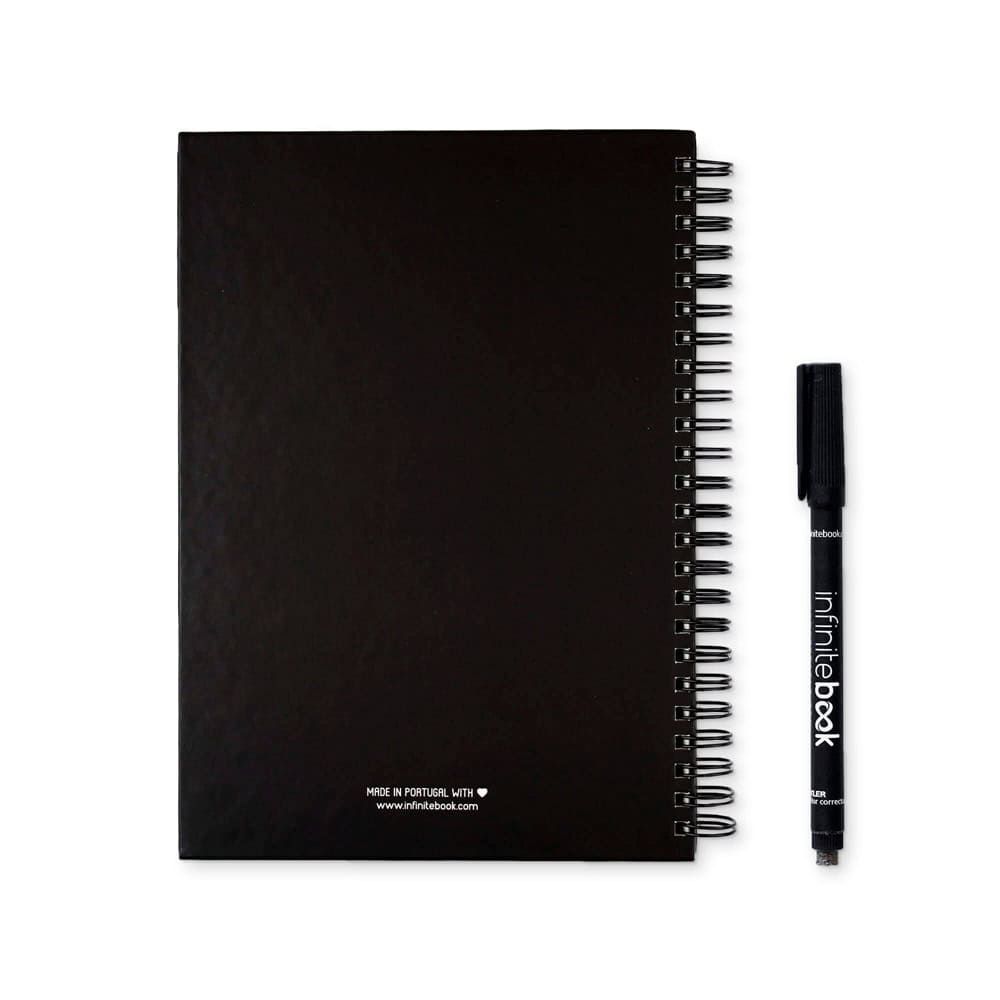 STARTER KIT INFINITEBOOK A5. Setet innehåller en "infinite", rengöringskit, markör och markörhållare