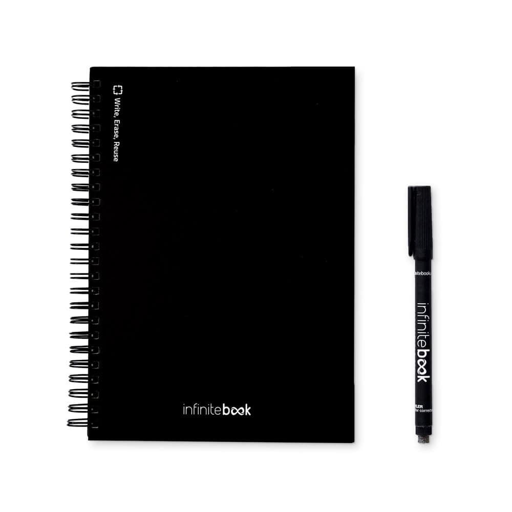 STARTER KIT INFINITEBOOK A5. Setet innehåller en "infinite", rengöringskit, markör och markörhållare