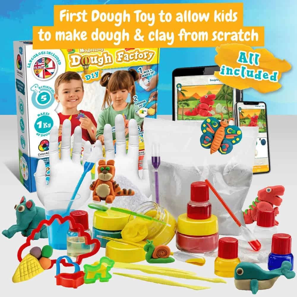 Modeling Dough Factory Kit II. Pedagogiskt spel levereras med en 190T vikbar presentpåse
