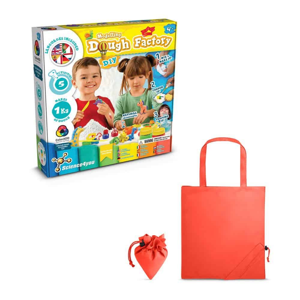 Modeling Dough Factory Kit II. Pedagogiskt spel levereras med en 190T vikbar presentpåse