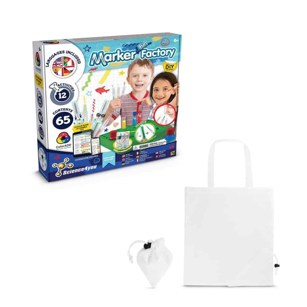 DIY Pen Factory Kit II. Pedagogiskt spel levereras med en 190T vikbar presentpåse
