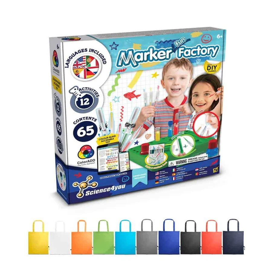 DIY Pen Factory Kit II. Pedagogiskt spel levereras med en 190T vikbar presentpåse