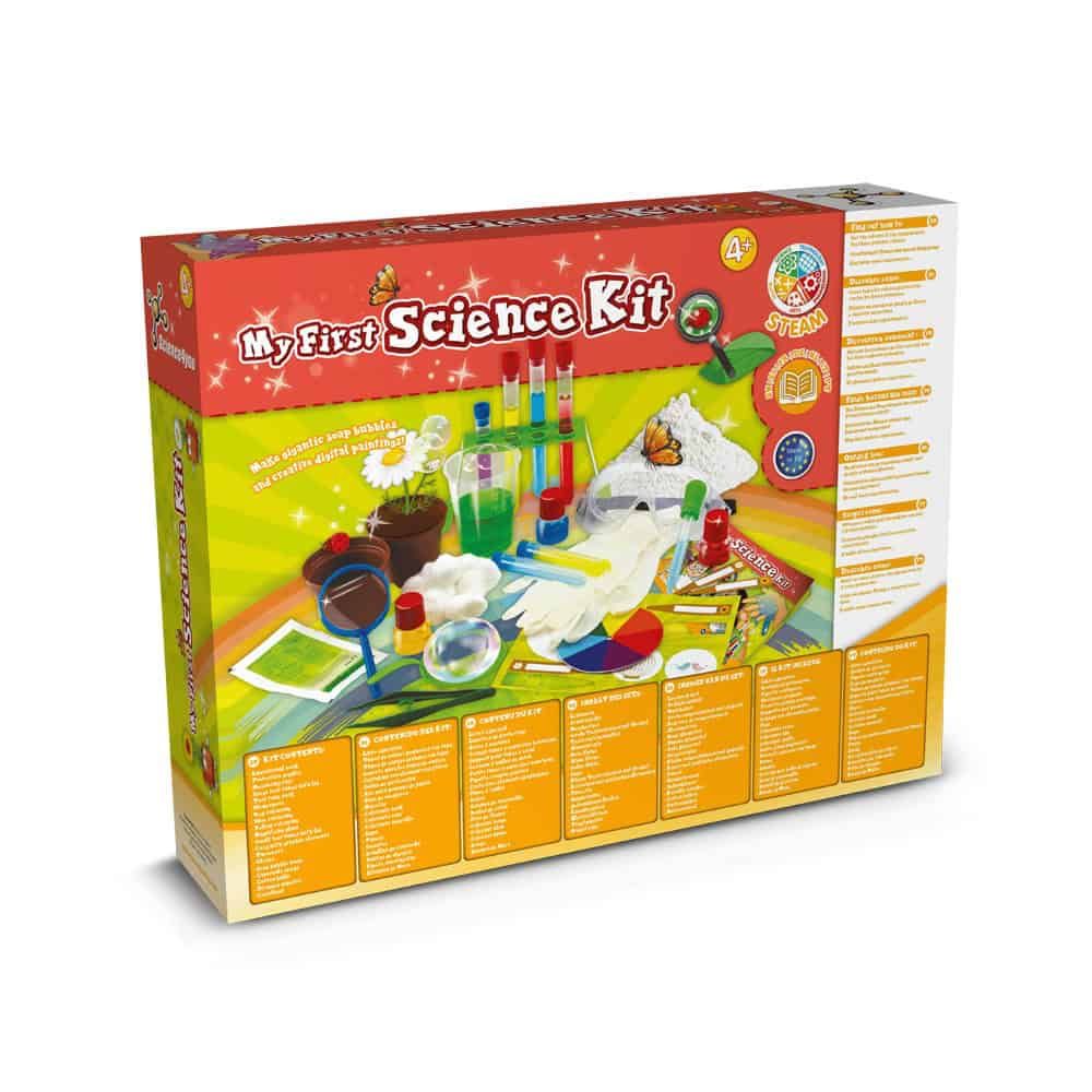 My First Science Kit III. Pedagogiskt spel levereras med en presentpåse av kraftpapper (115 g/m²)