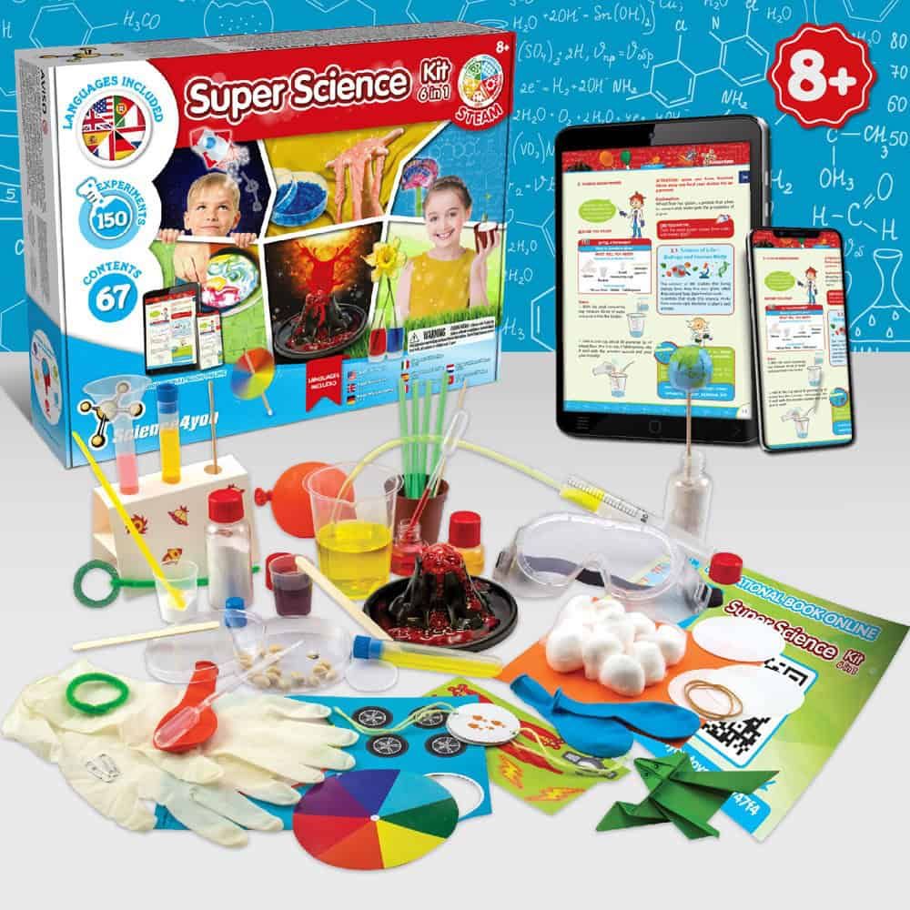 6 in 1 Super Science Kit I. Pedagogiskt spel för barn