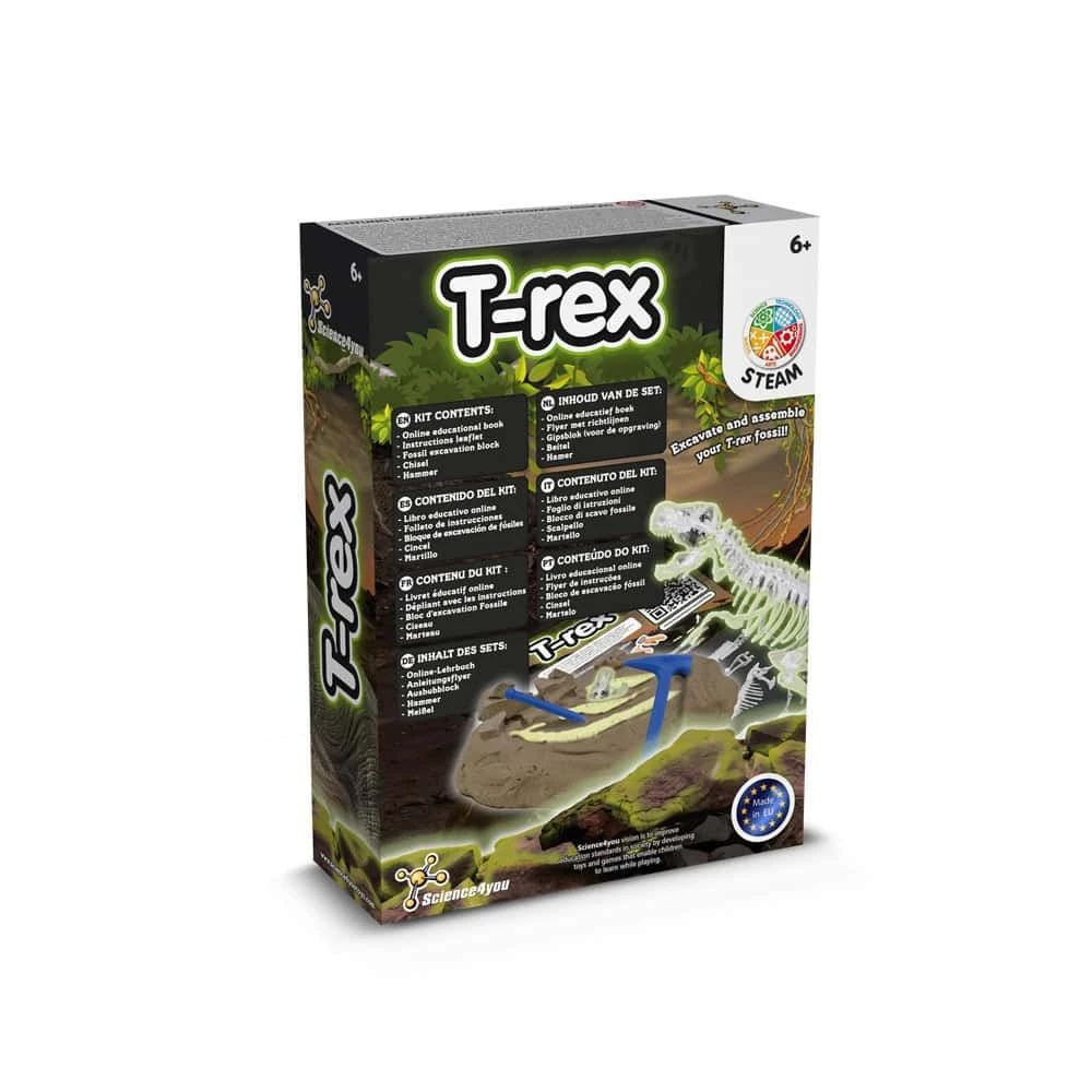 Fossil Excavation Kit IV. Pedagogiskt spel levereras med en non-woven presentpåse (80 g/m²)
