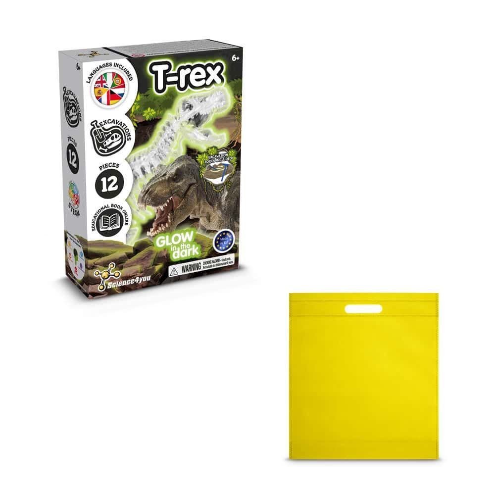 Fossil Excavation Kit IV. Pedagogiskt spel levereras med en non-woven presentpåse (80 g/m²)