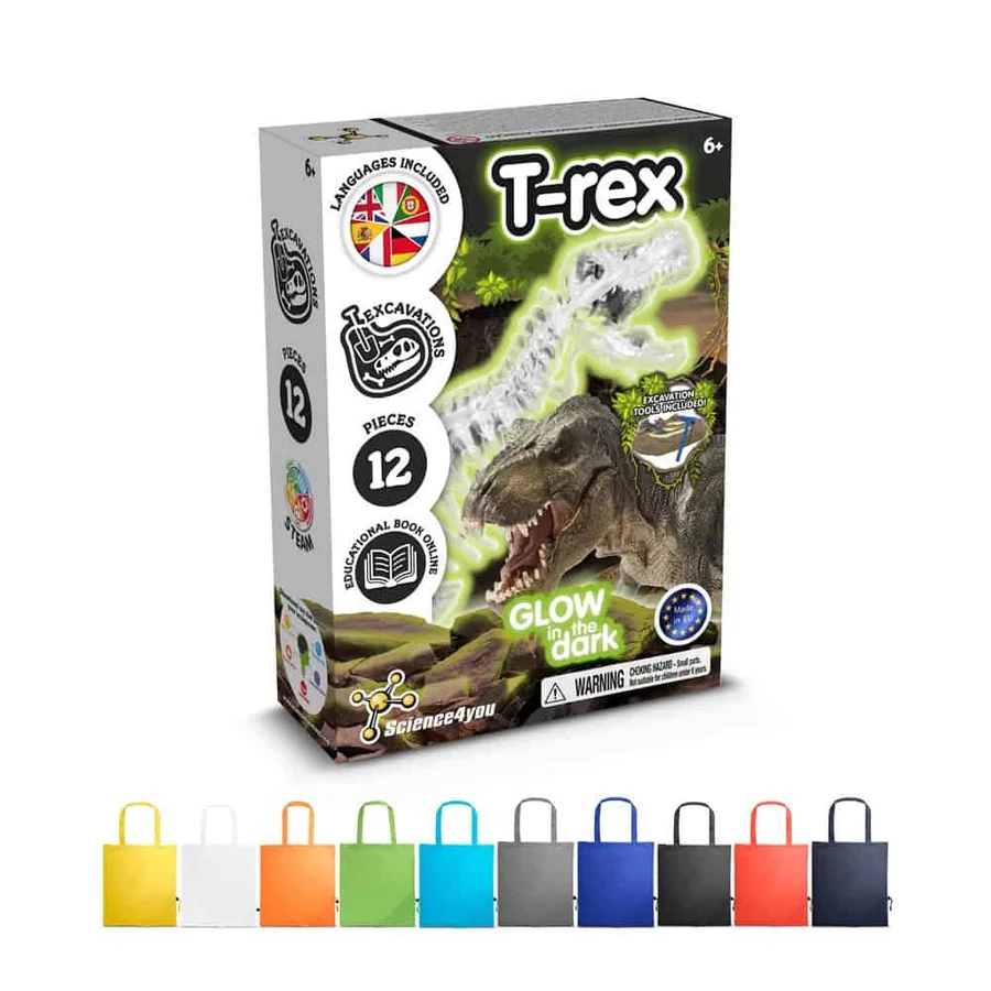 Fossil Excavation Kit V. Pedagogiskt spel levereras med en 190T vikbar presentpåse