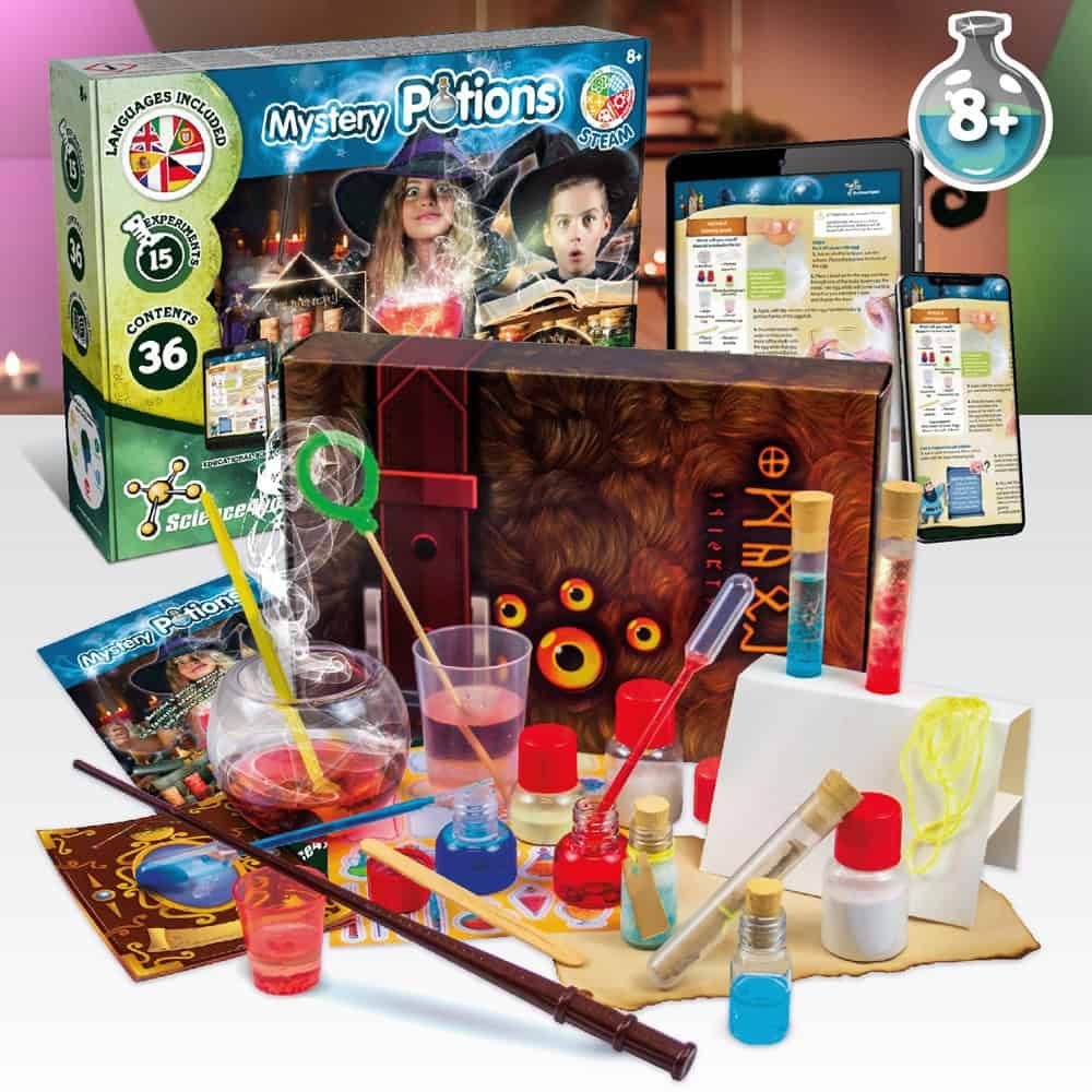 Mystery Potions Kit II. Pedagogiskt spel levereras med en presentpåse av kraftpapper (100 g/m²)