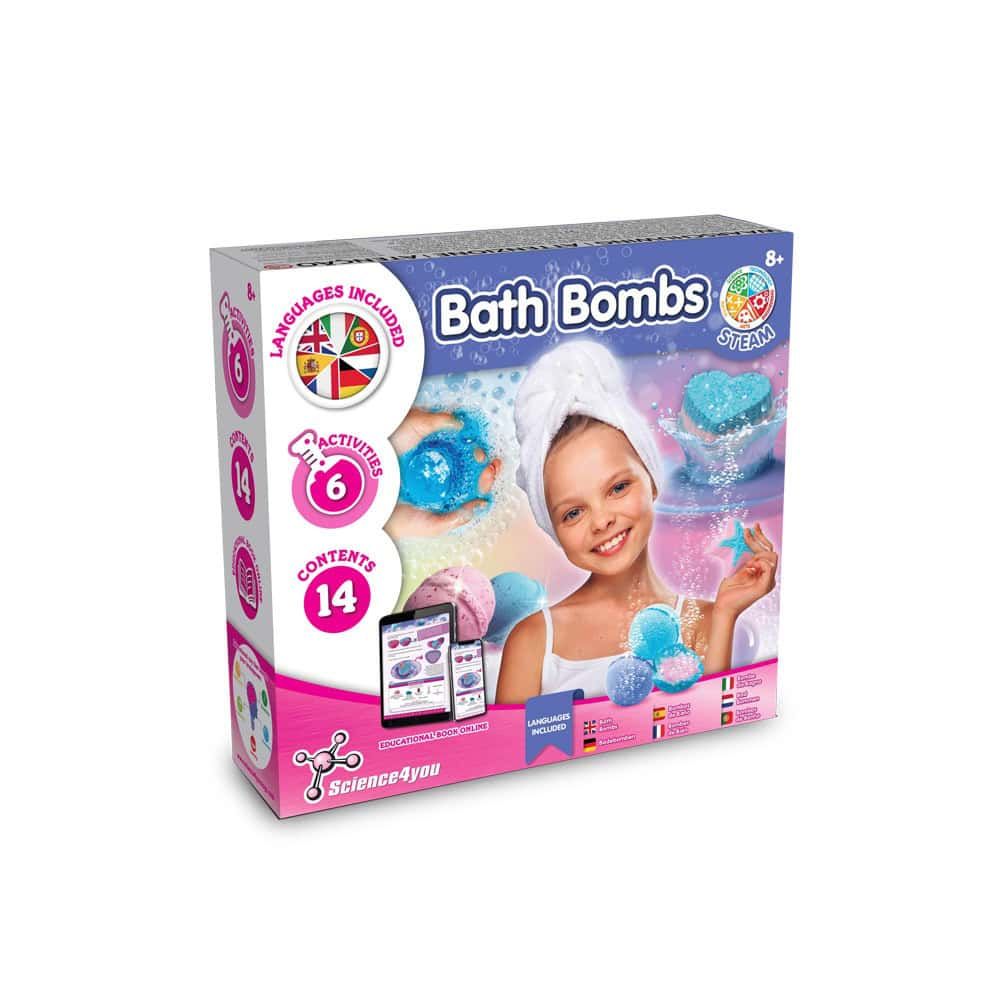 Bath Bombs Kit V. Pedagogiskt spel levereras med en 190T vikbar presentpåse