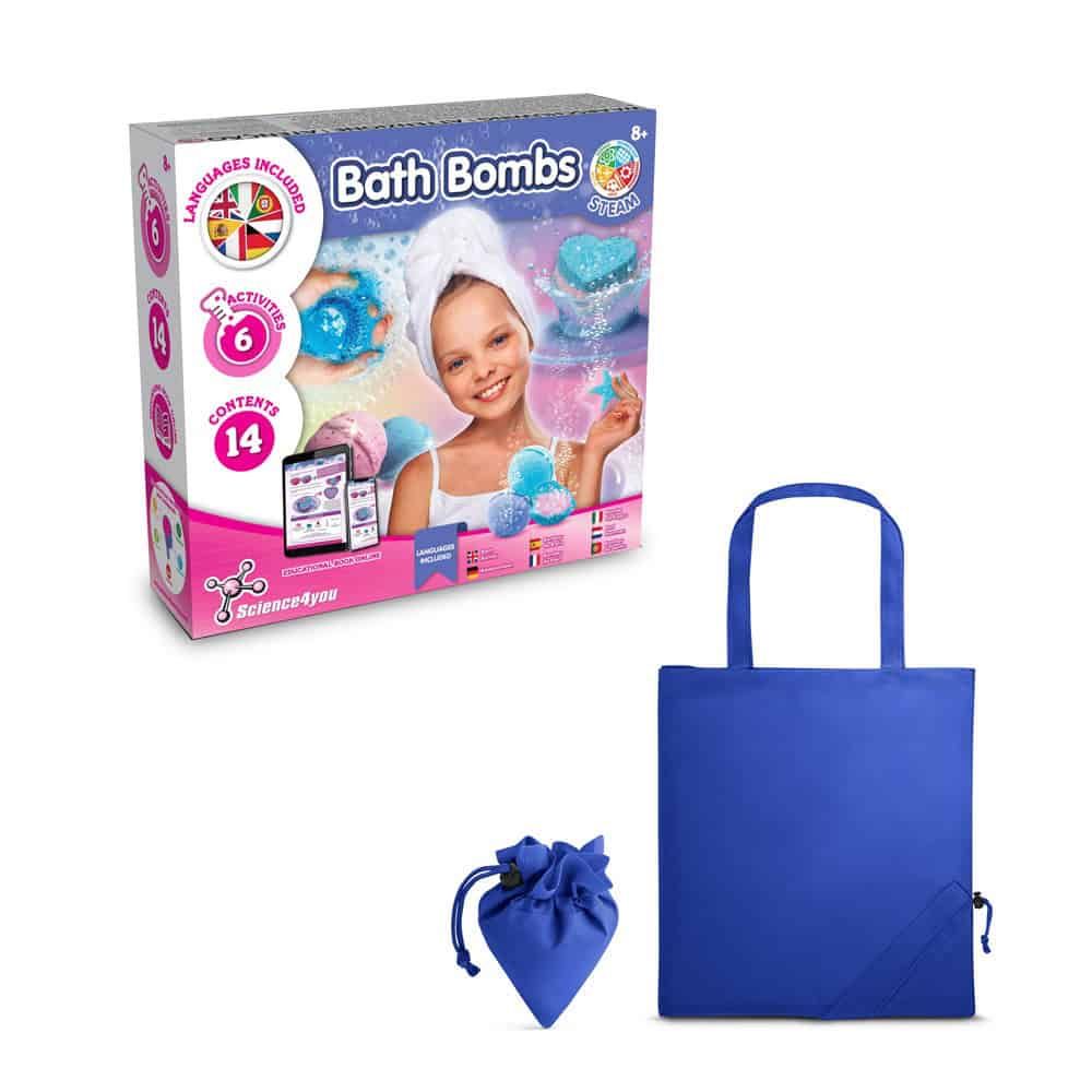 Bath Bombs Kit V. Pedagogiskt spel levereras med en 190T vikbar presentpåse