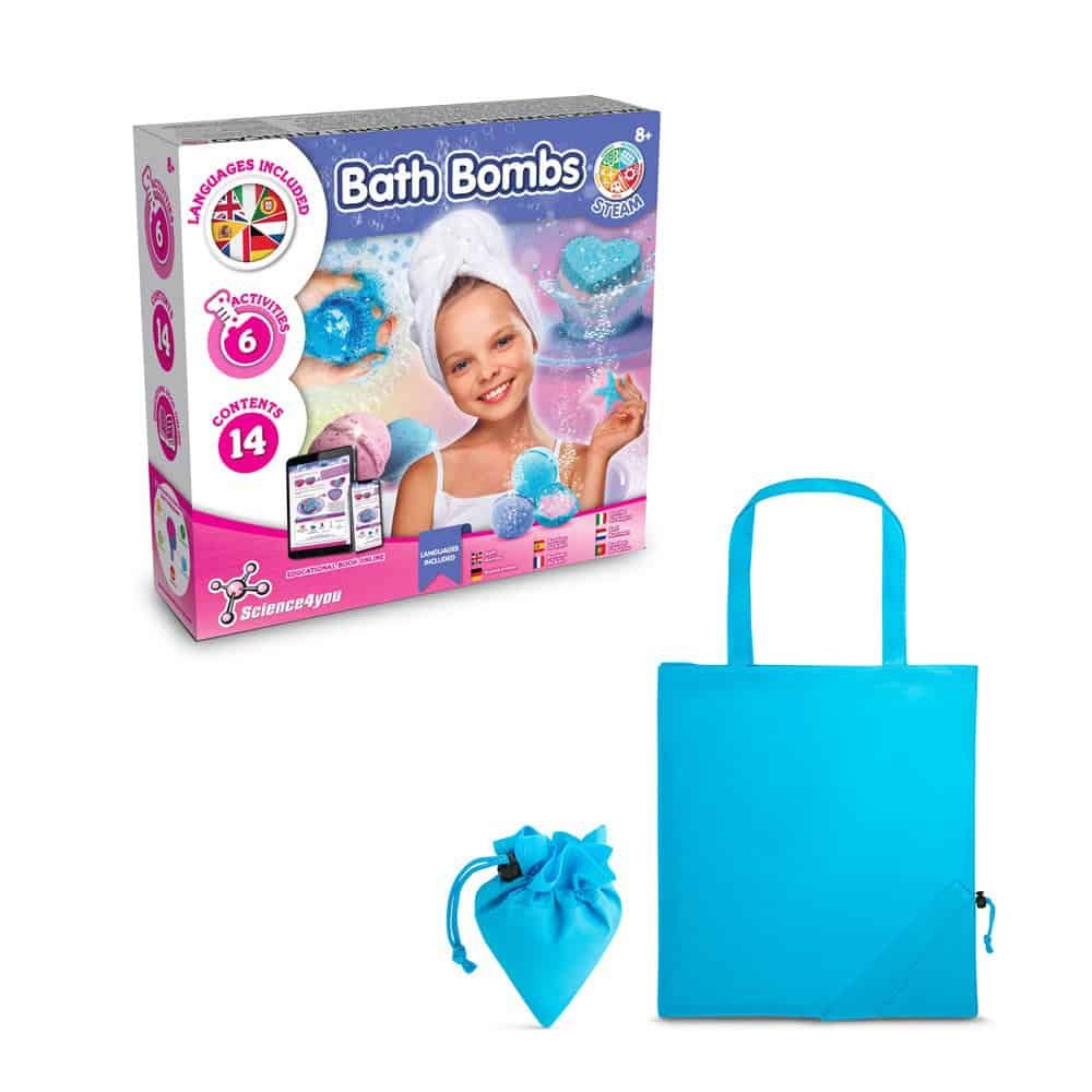 Bath Bombs Kit V. Pedagogiskt spel levereras med en 190T vikbar presentpåse
