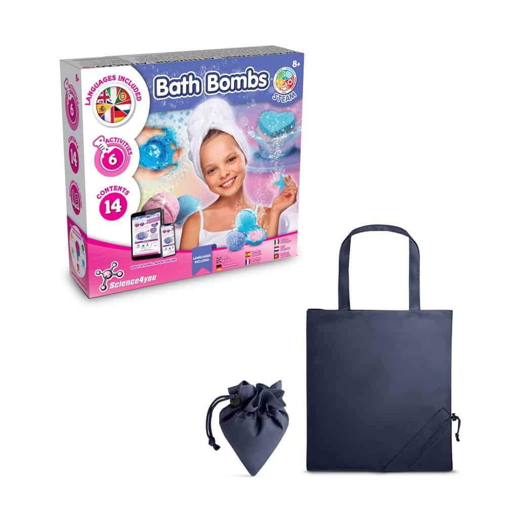 Bath Bombs Kit V. Pedagogiskt spel levereras med en 190T vikbar presentpåse