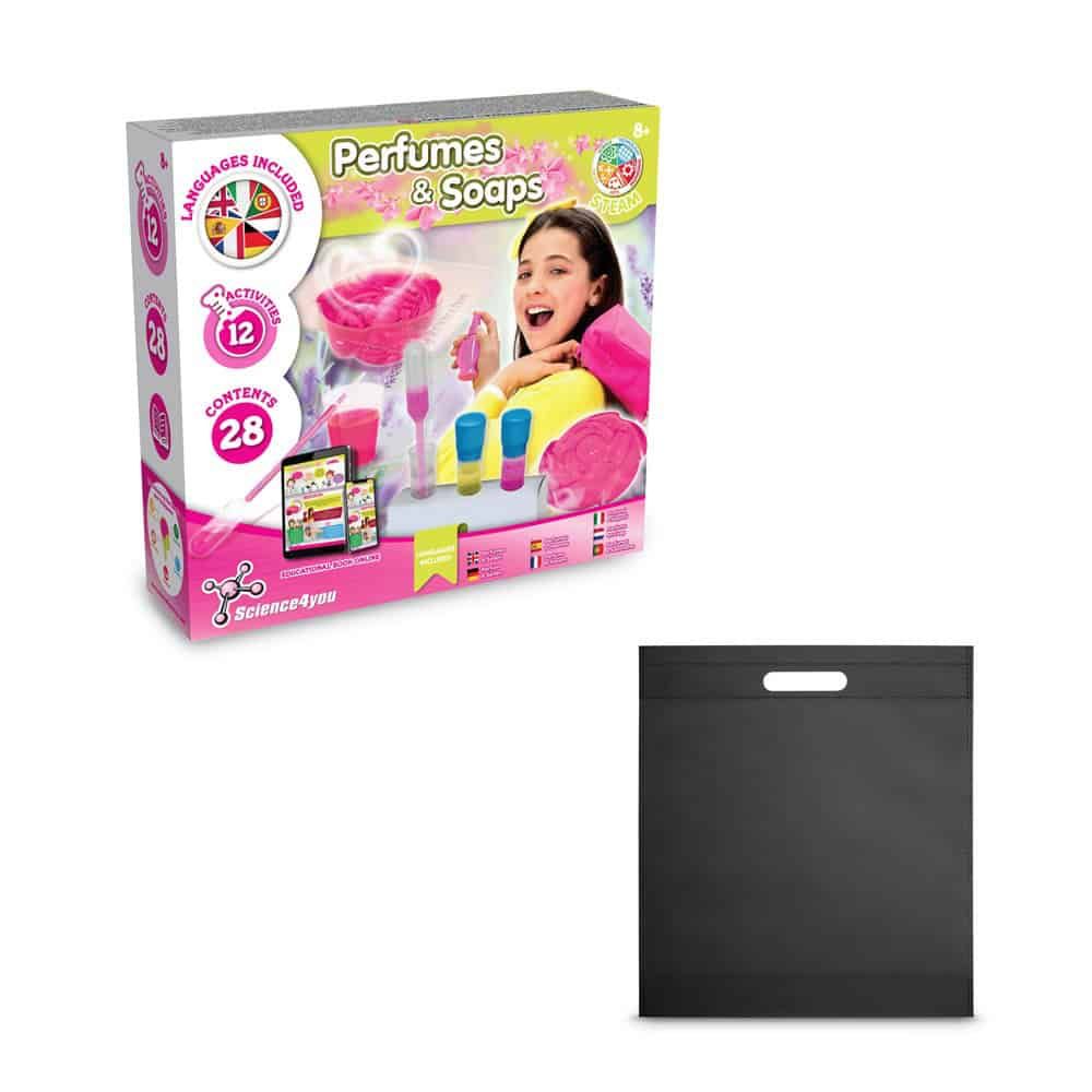 Perfume & Soap Factory Kit IV. Pedagogiskt spel levereras med en non-woven presentpåse (80 g/m²)