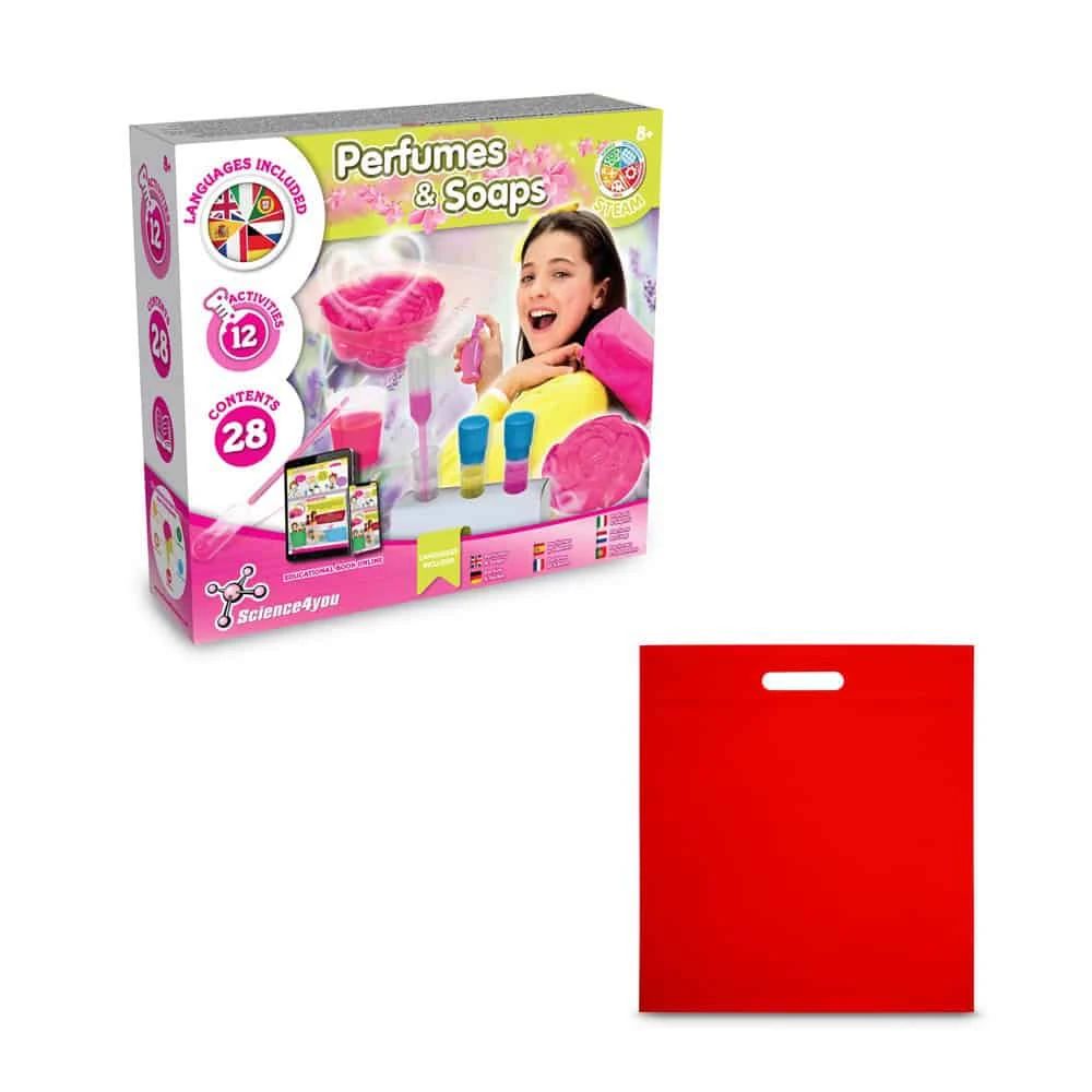 Perfume & Soap Factory Kit IV. Pedagogiskt spel levereras med en non-woven presentpåse (80 g/m²)