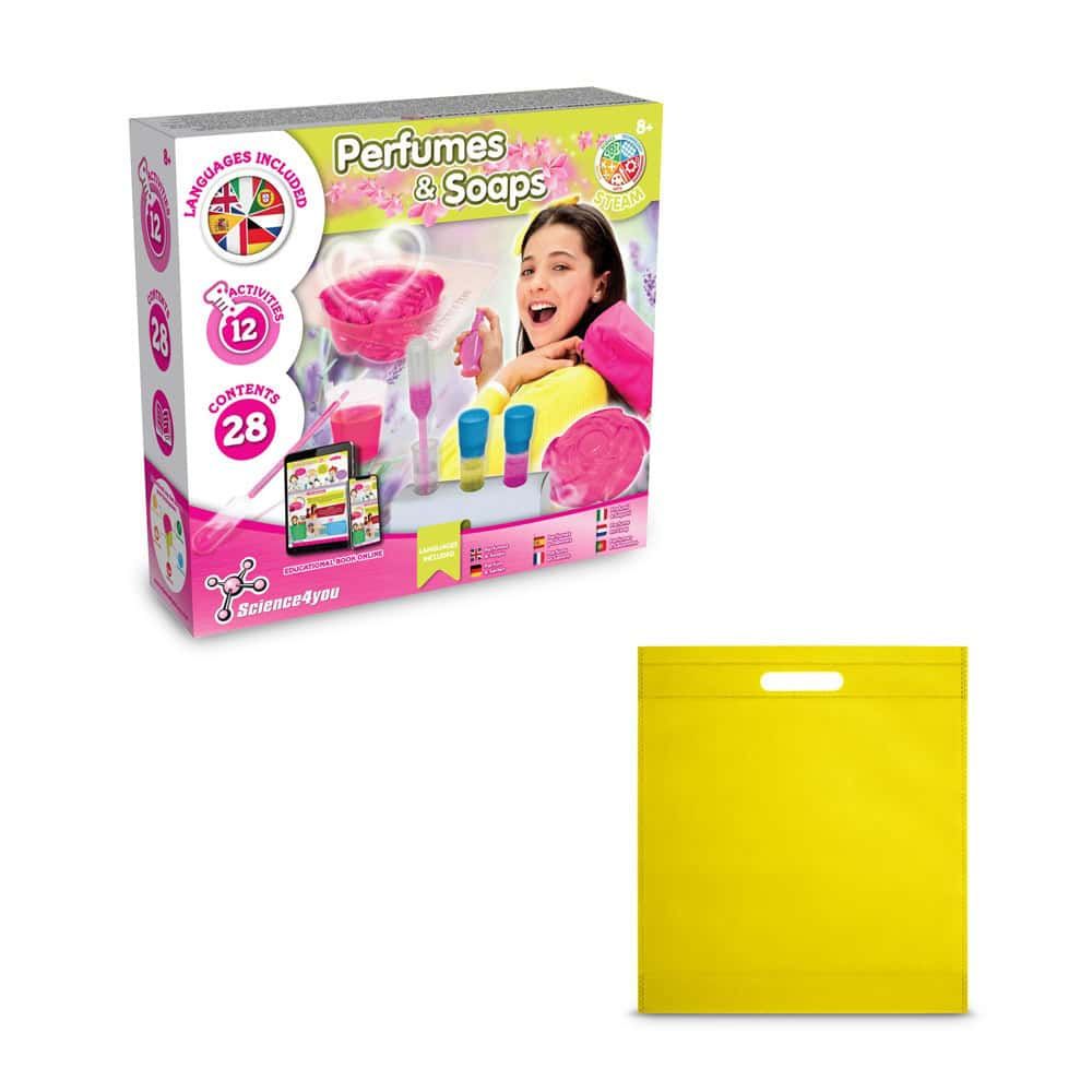 Perfume & Soap Factory Kit IV. Pedagogiskt spel levereras med en non-woven presentpåse (80 g/m²)