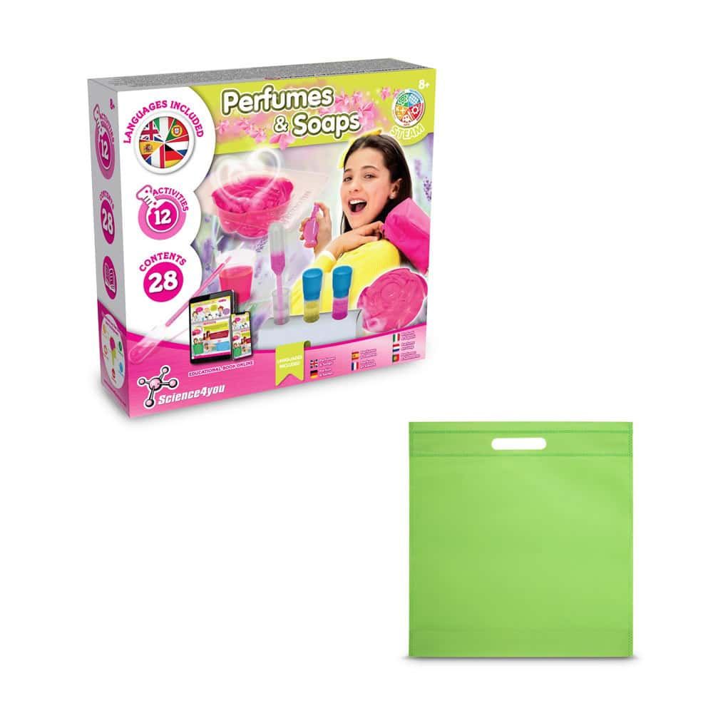 Perfume & Soap Factory Kit IV. Pedagogiskt spel levereras med en non-woven presentpåse (80 g/m²)