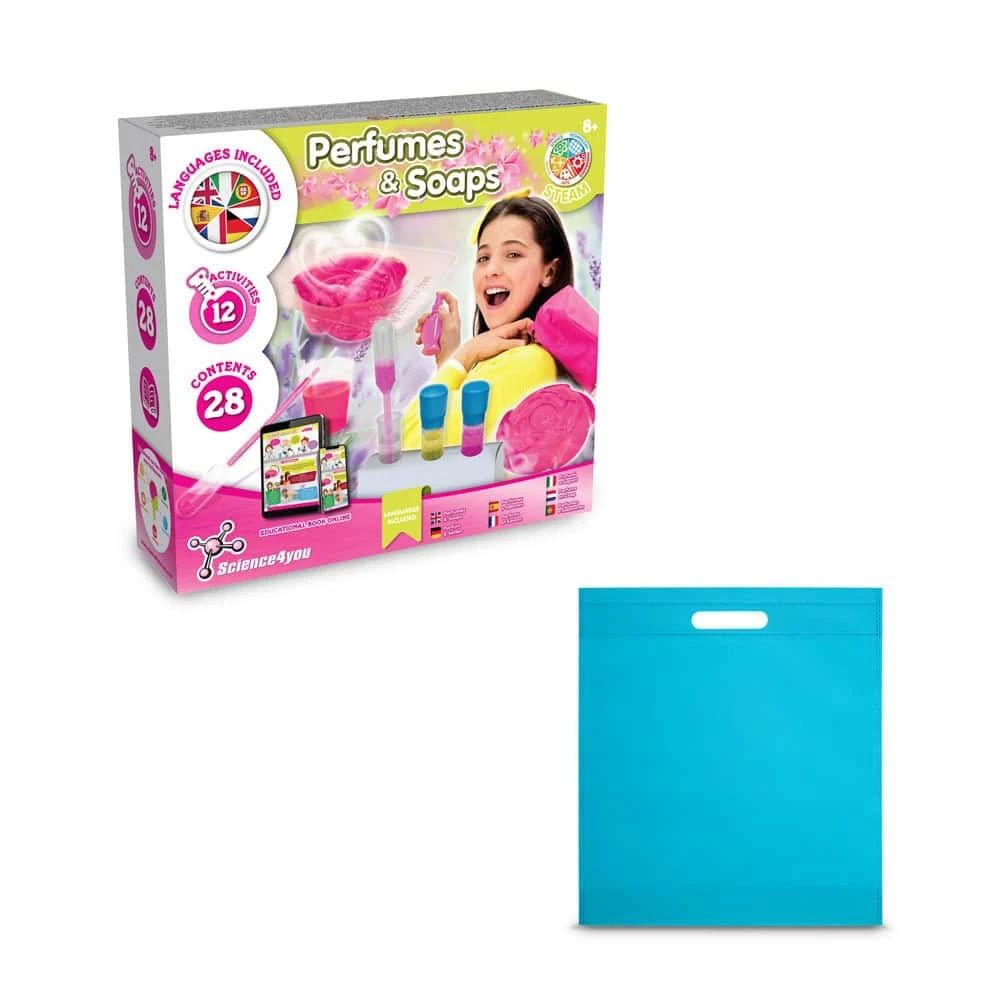 Perfume & Soap Factory Kit IV. Pedagogiskt spel levereras med en non-woven presentpåse (80 g/m²)
