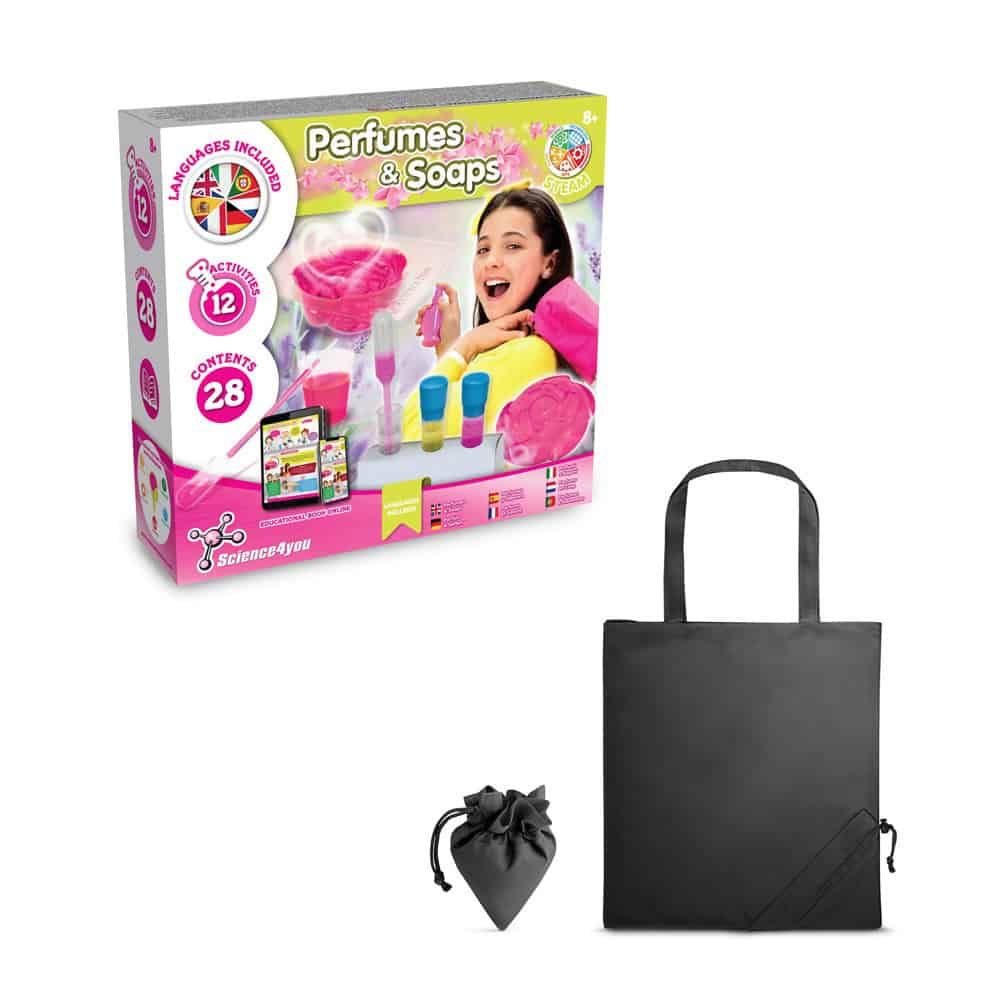 Perfume & Soap Factory Kit V. Pedagogiskt spel levereras med en 190T vikbar presentpåse