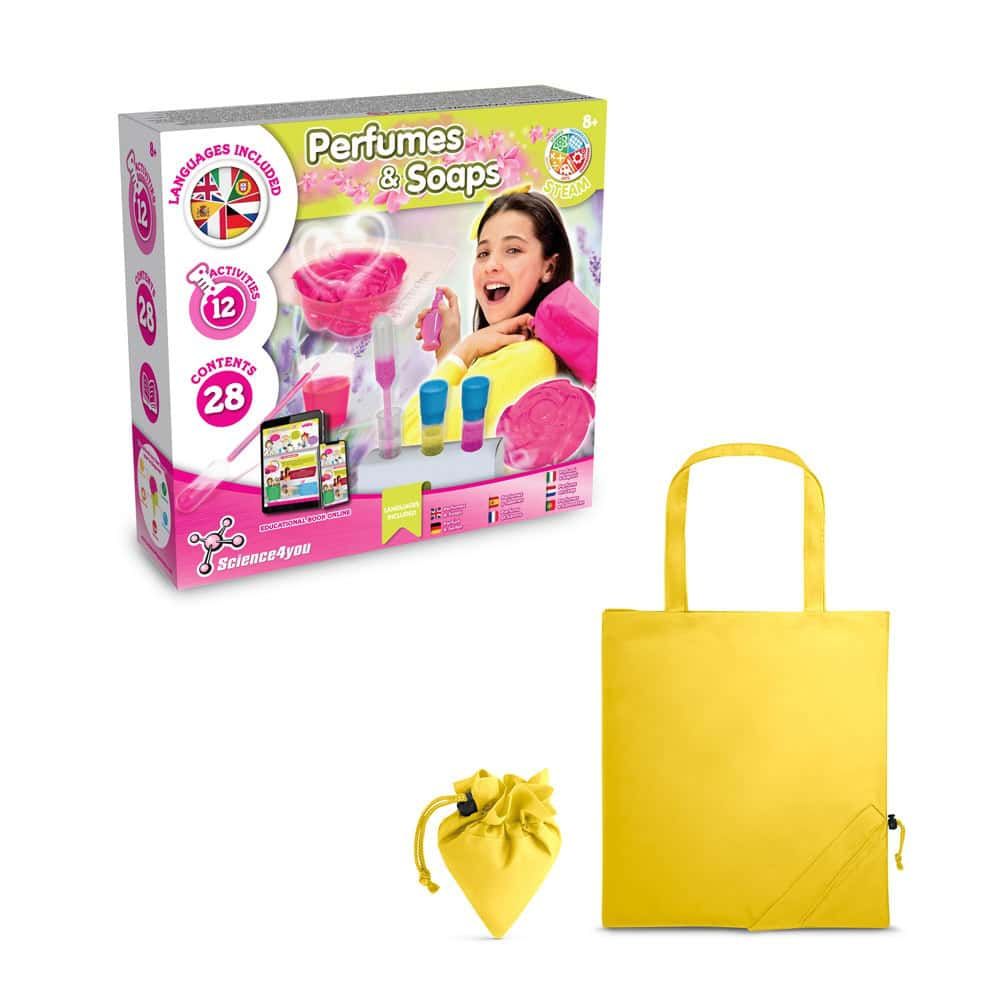 Perfume & Soap Factory Kit V. Pedagogiskt spel levereras med en 190T vikbar presentpåse