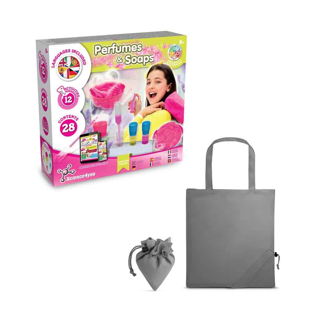 Perfume & Soap Factory Kit V. Pedagogiskt spel levereras med en 190T vikbar presentpåse