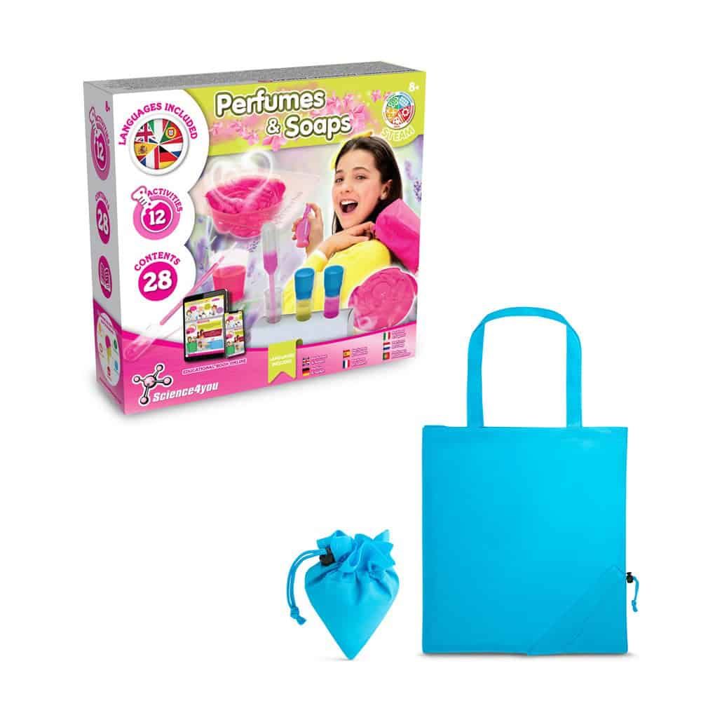 Perfume & Soap Factory Kit V. Pedagogiskt spel levereras med en 190T vikbar presentpåse