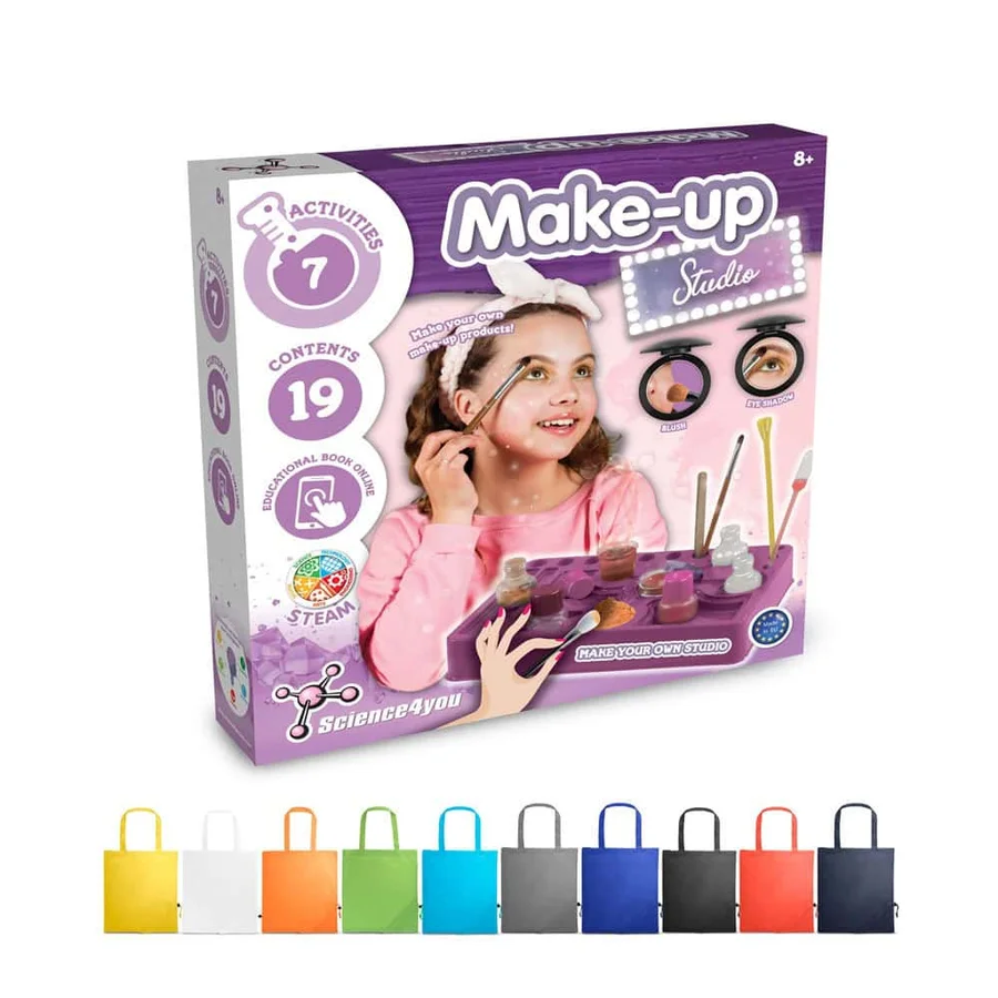 Makeup Studio Kit II. Pedagogiskt spel levereras med en 190T vikbar presentpåse