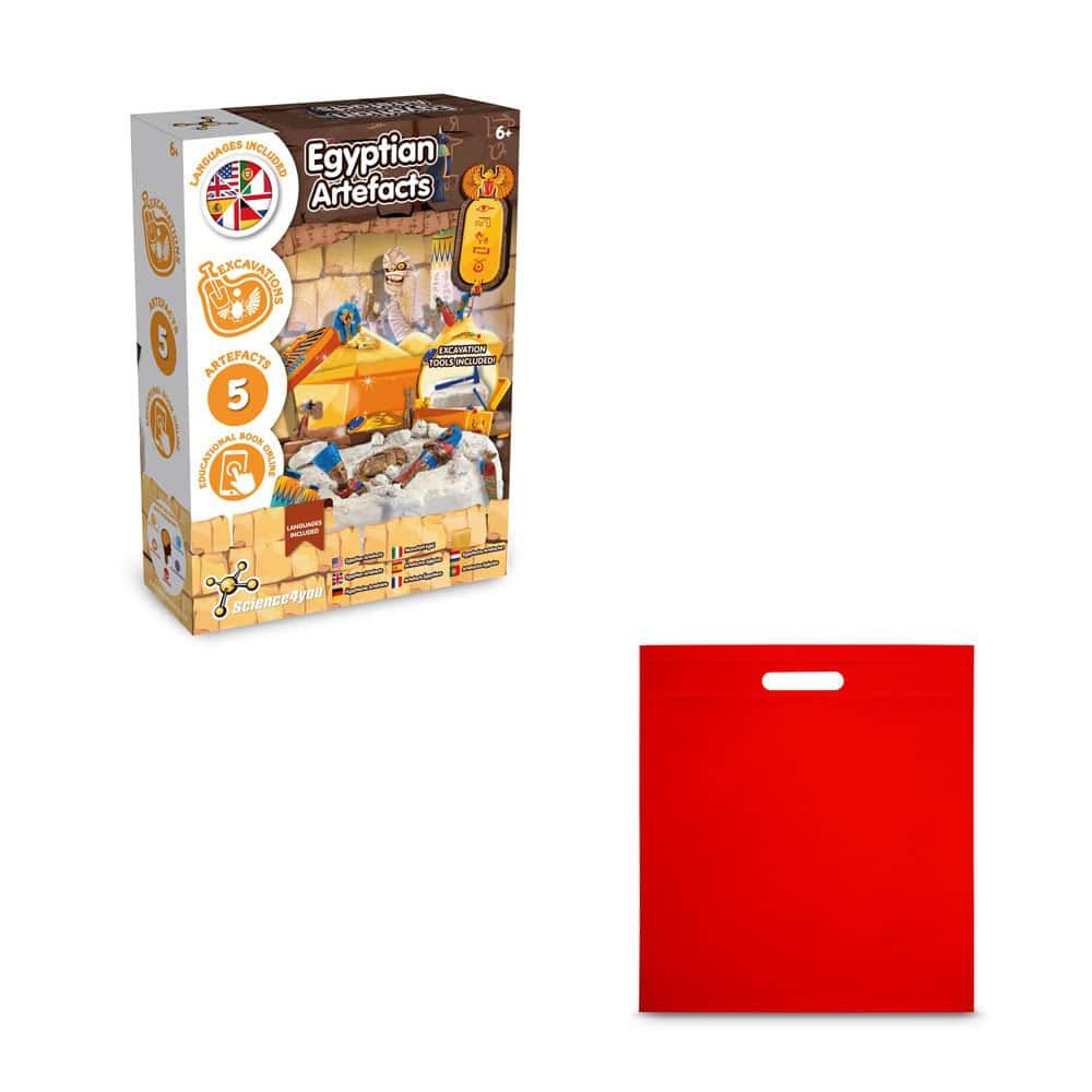 Ancient Egypt Excavation Kit IV. Pedagogiskt spel levereras med en non-woven presentpåse (80 g/m²)