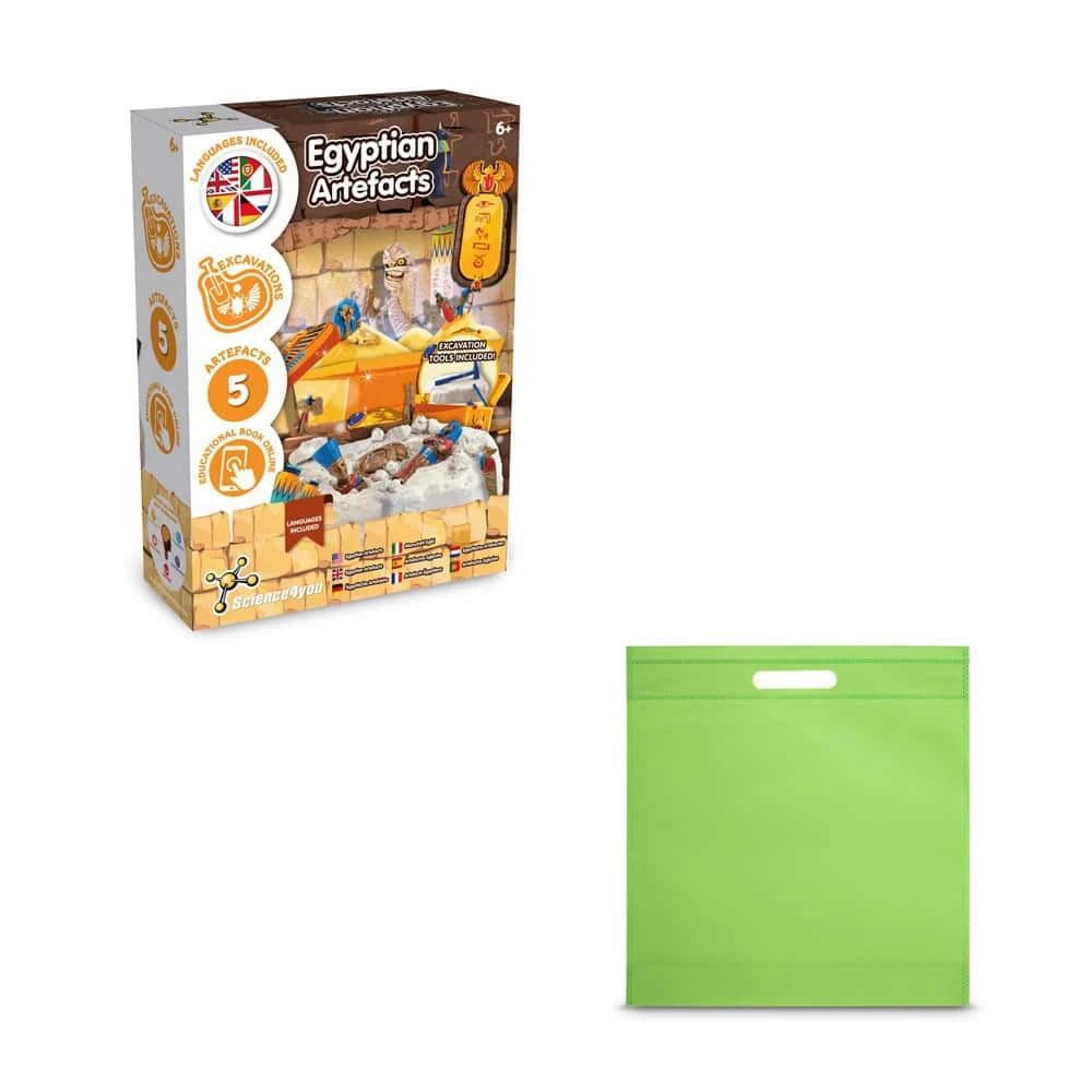 Ancient Egypt Excavation Kit IV. Pedagogiskt spel levereras med en non-woven presentpåse (80 g/m²)