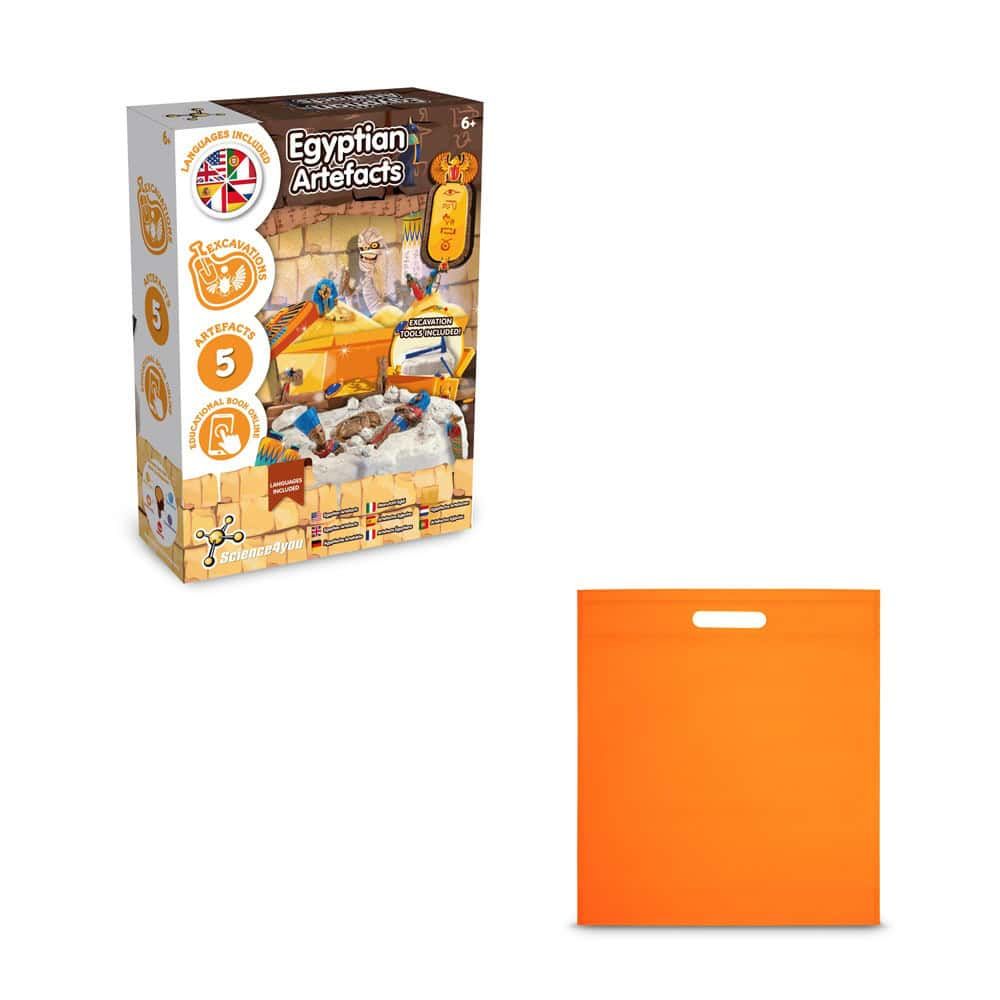 Ancient Egypt Excavation Kit IV. Pedagogiskt spel levereras med en non-woven presentpåse (80 g/m²)