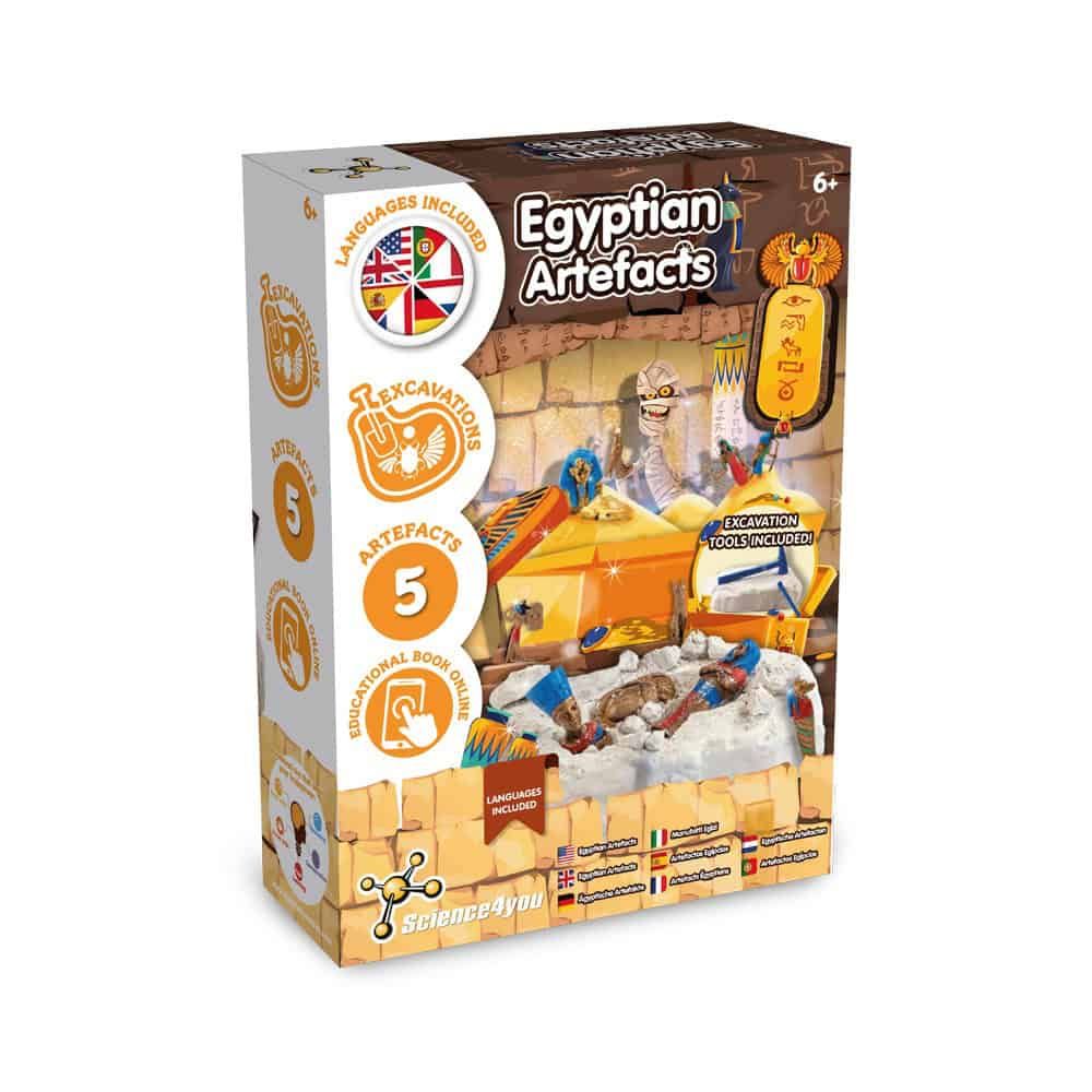 Ancient Egypt Excavation Kit V. Pedagogiskt spel levereras med en 190T vikbar presentpåse